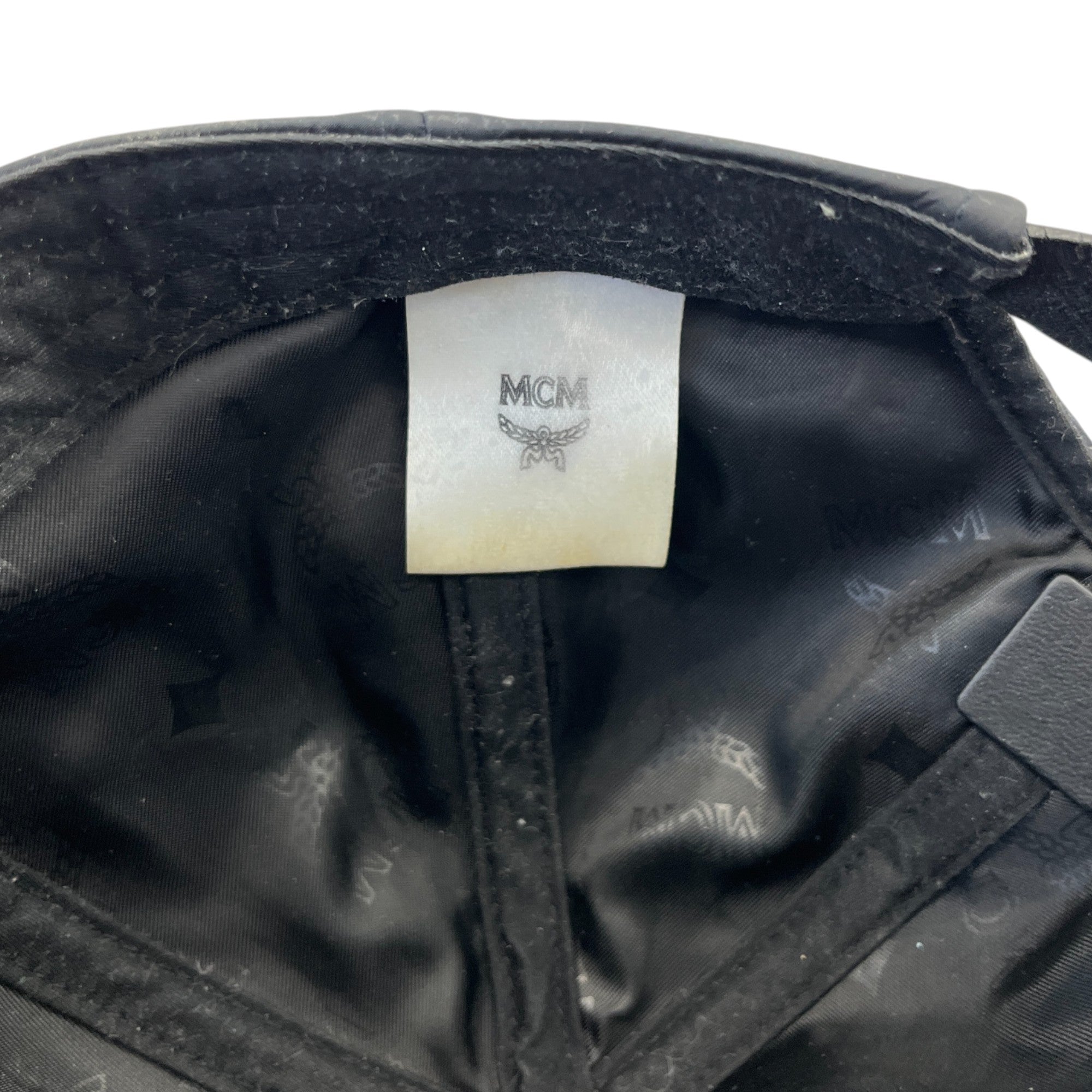 Men's Monogram Print Cap Navy