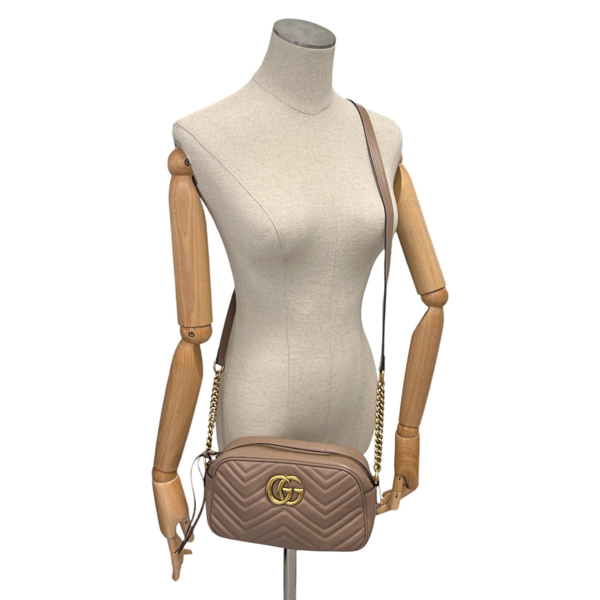 Women's Gg Marmont Camera Bag Nude