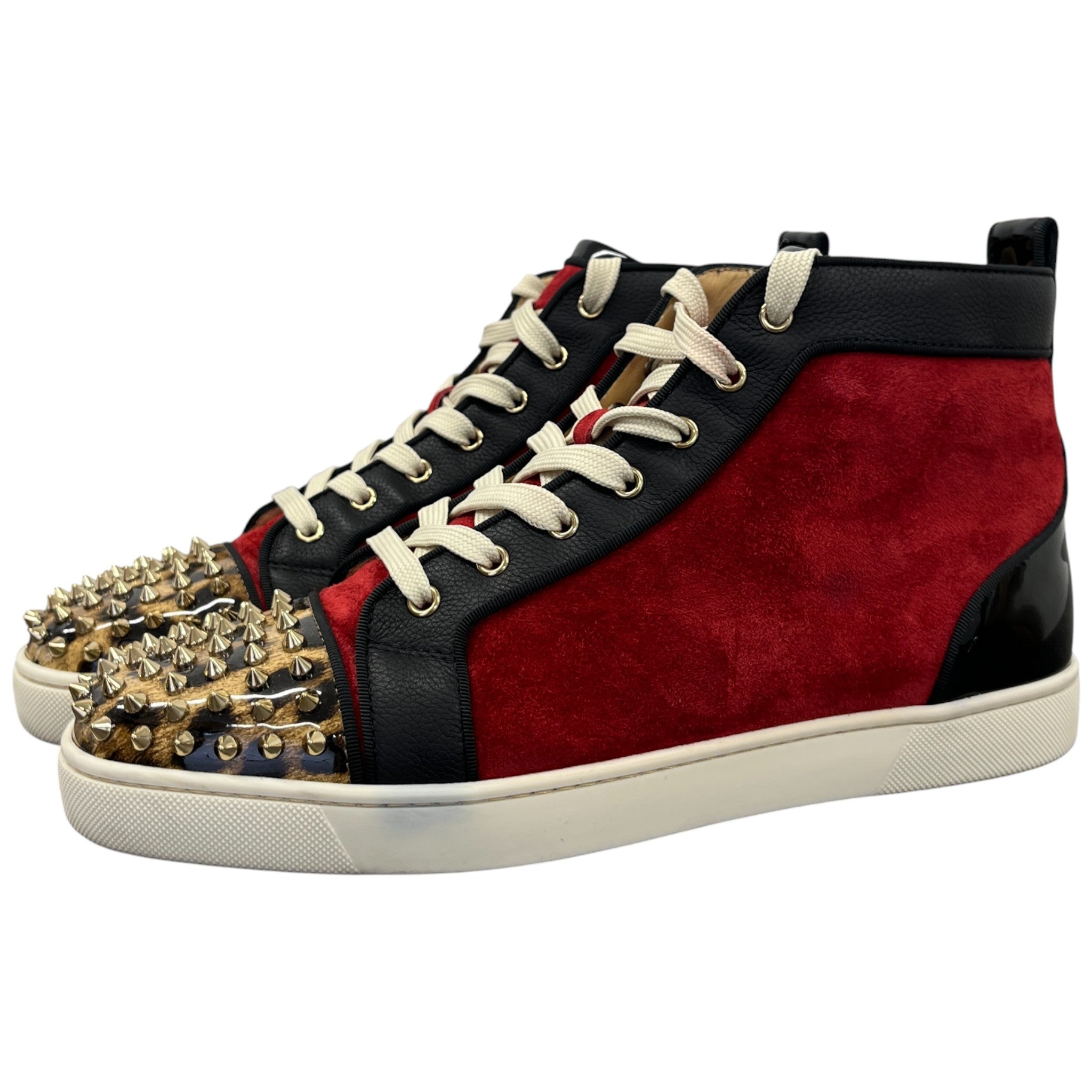 Men's Lou Spikes Orlato High Trainers Red Size EU 45 / UK 11