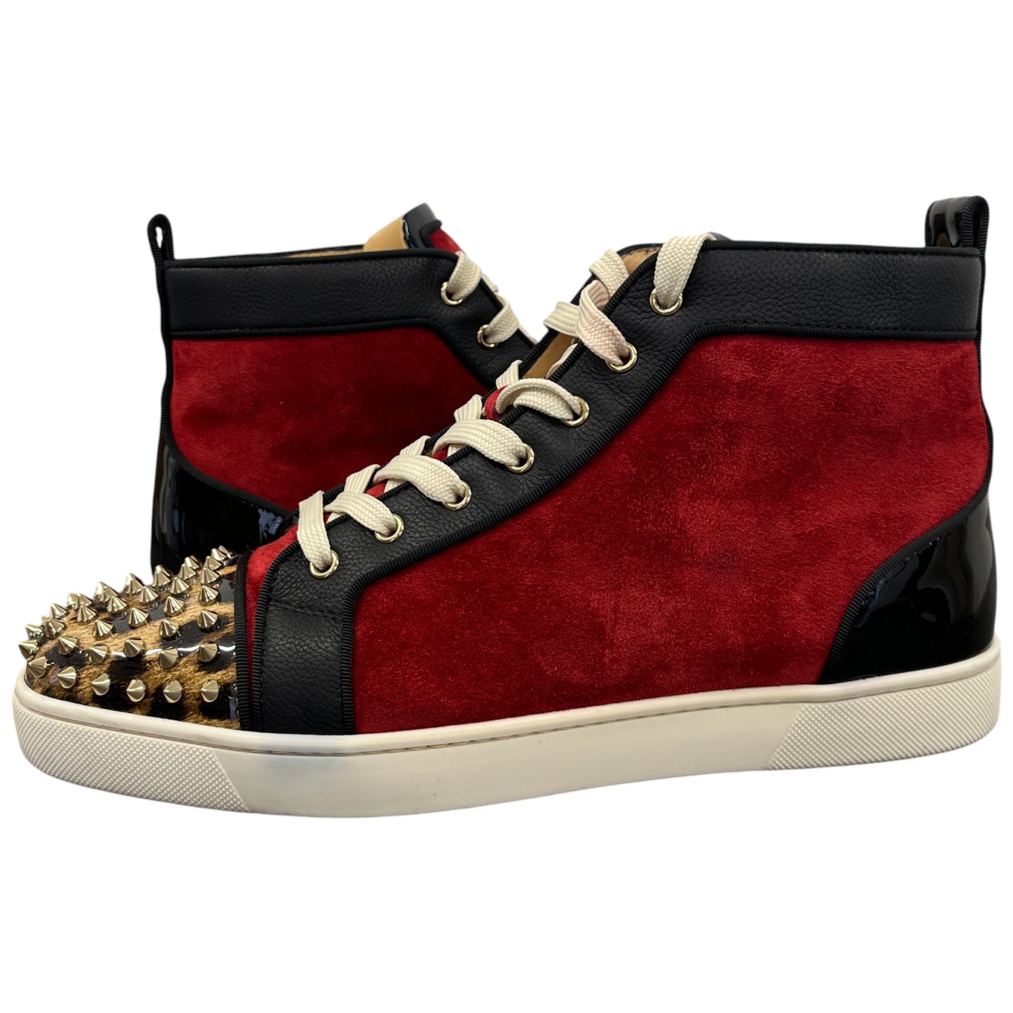 Men's Lou Spikes Orlato High Trainers Red Size EU 45 / UK 11