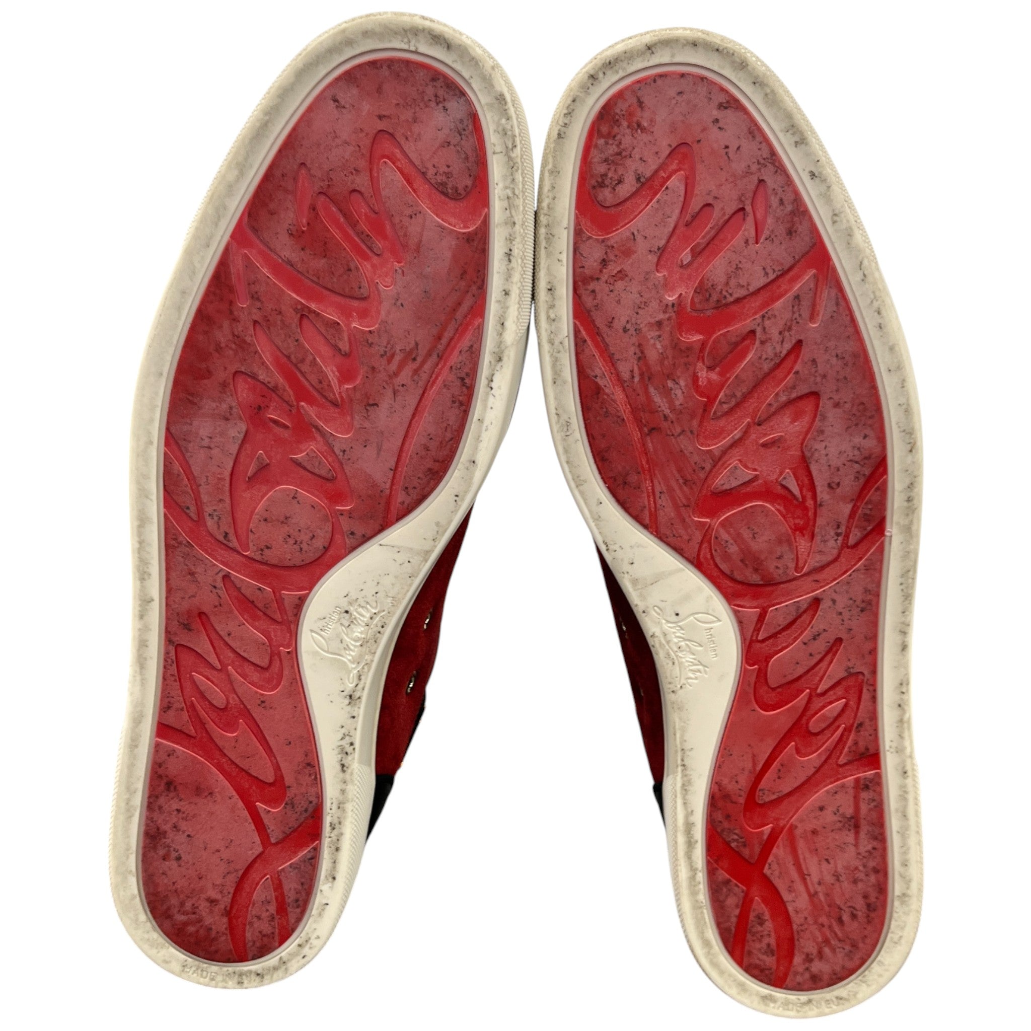 Men's Lou Spikes Orlato High Trainers Red Size EU 45 / UK 11