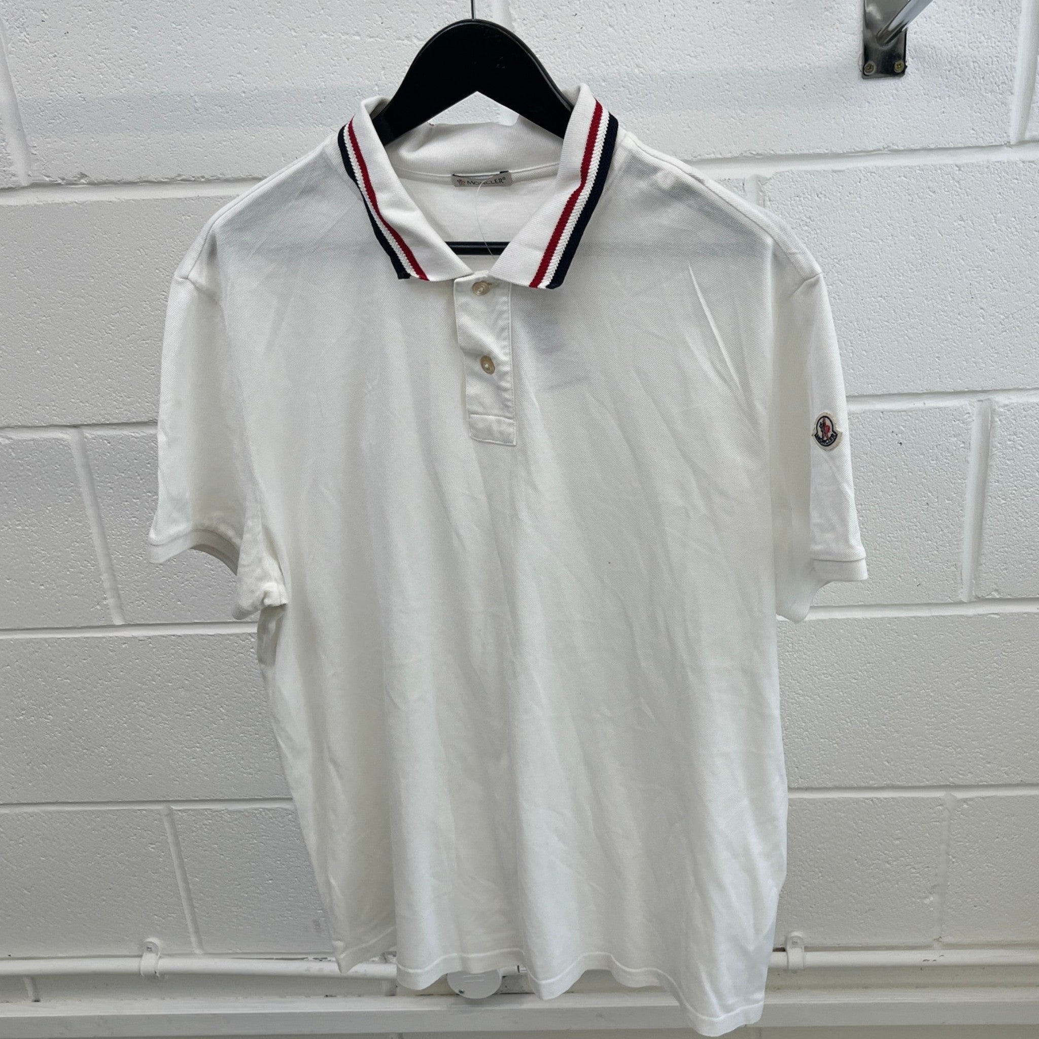 Men's Maglia Polo Shirt White Size XXL