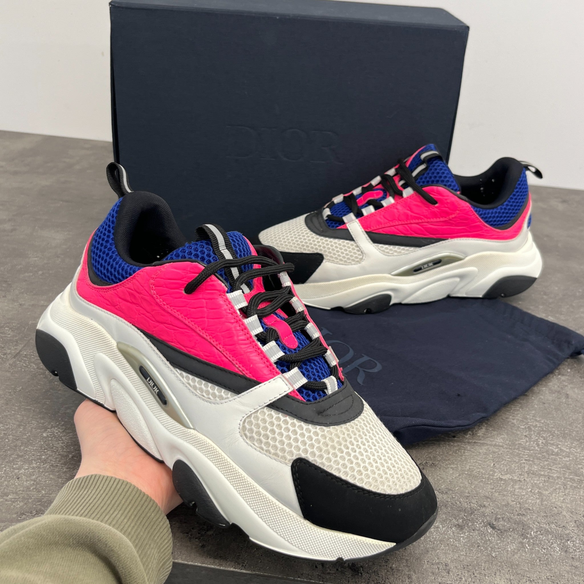 Men's B22 Croc Low Trainers Pink Size EU 44 / UK 10