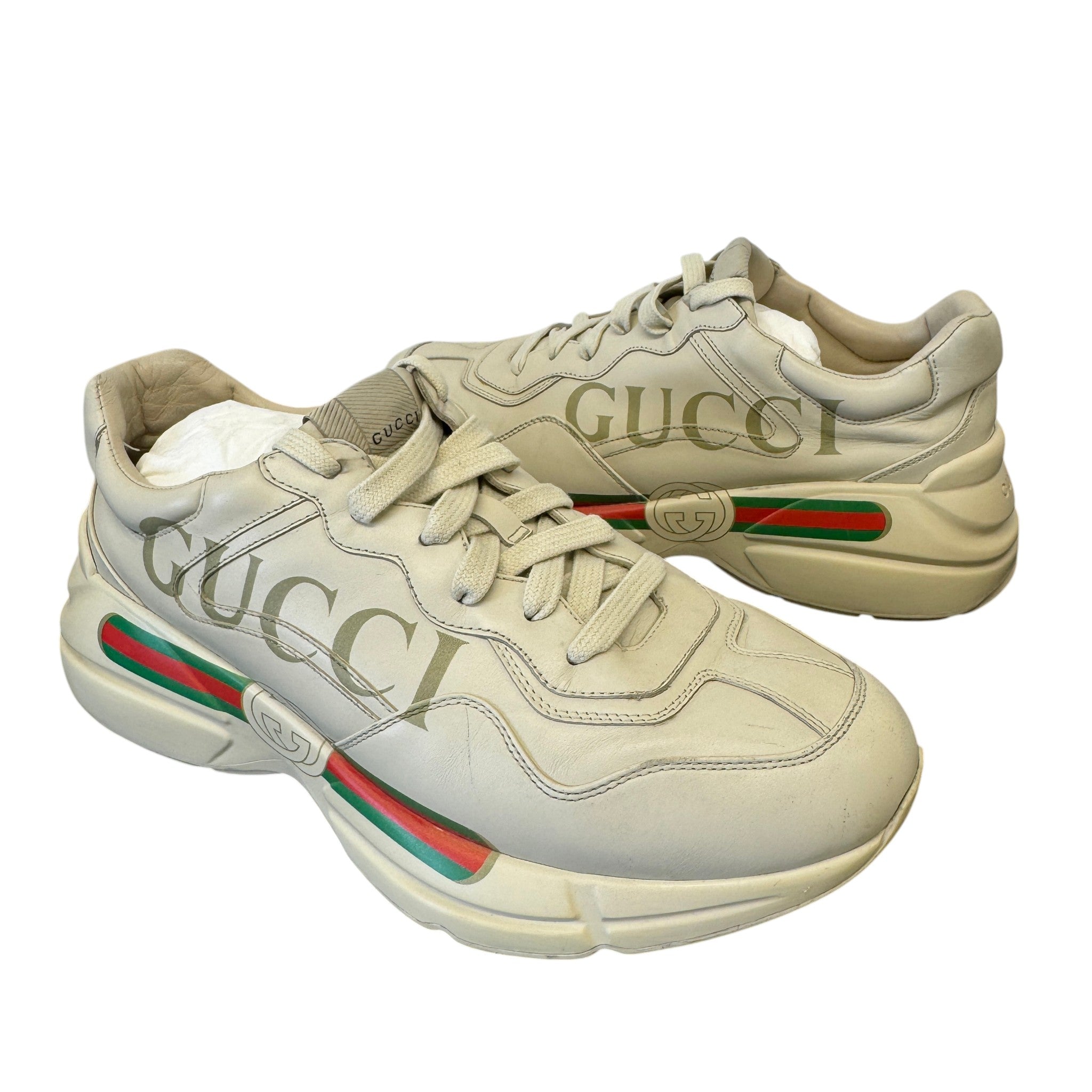 Men's Rhyton Low Trainers Beige Size EU 43 / UK 9