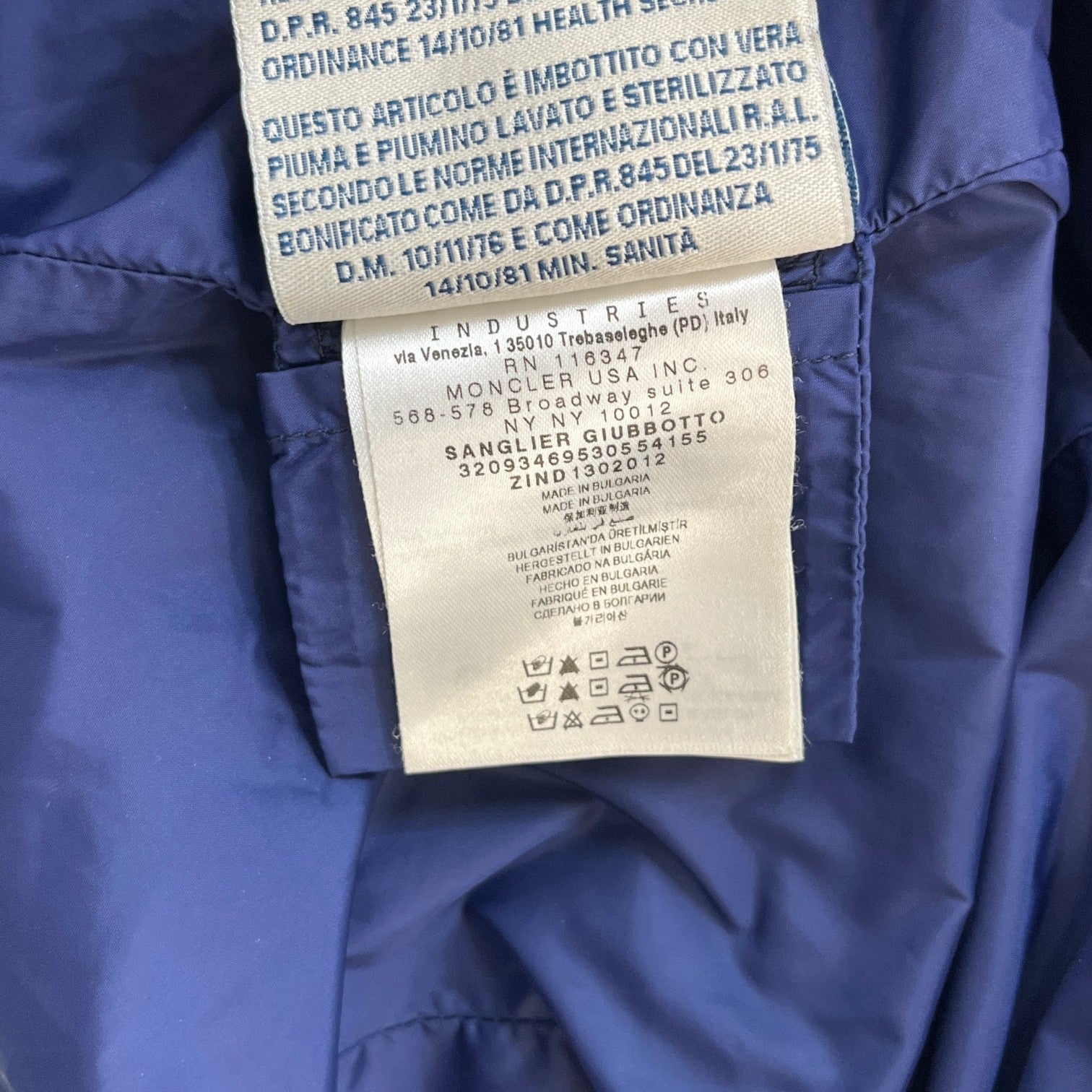 Women's Sanglier Down Jacket Blue Size 3 / UK 14