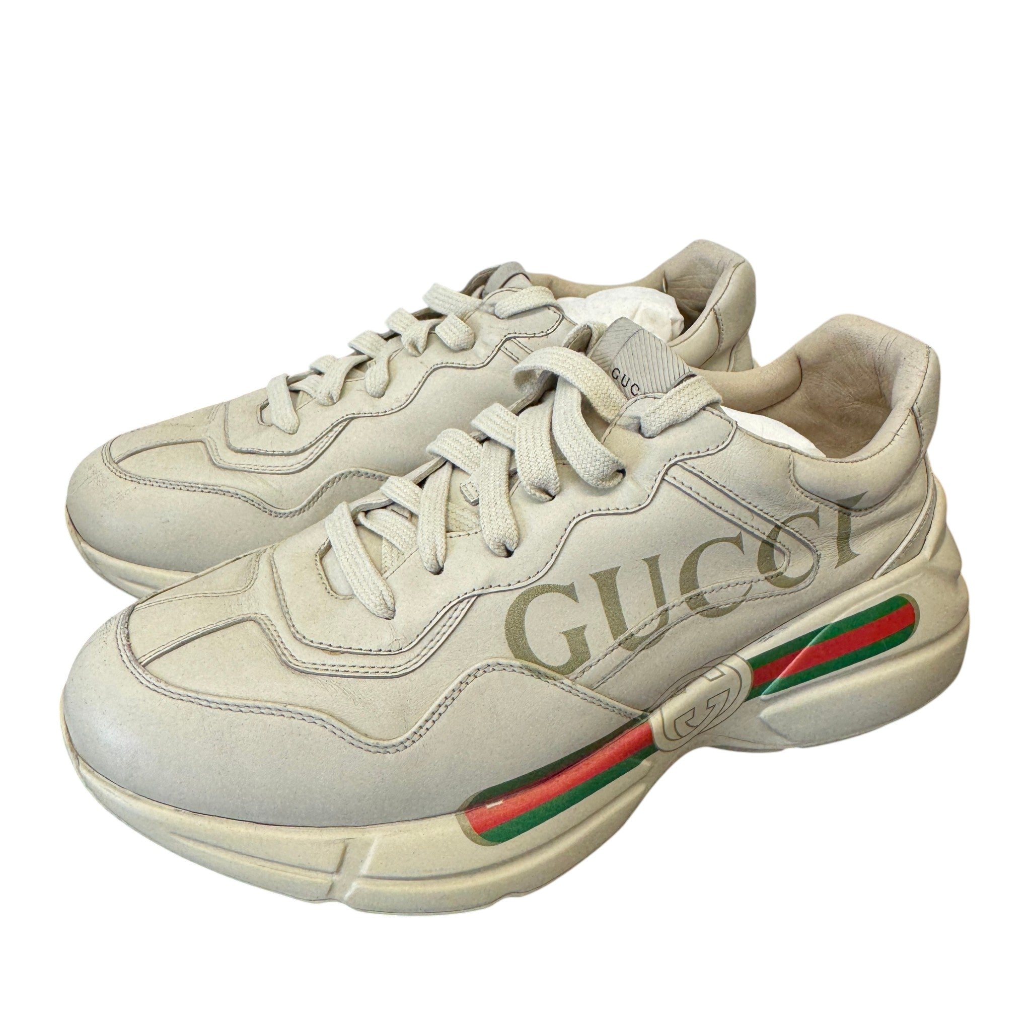 Men's Rhyton Low Trainers Beige Size EU 43 / UK 9