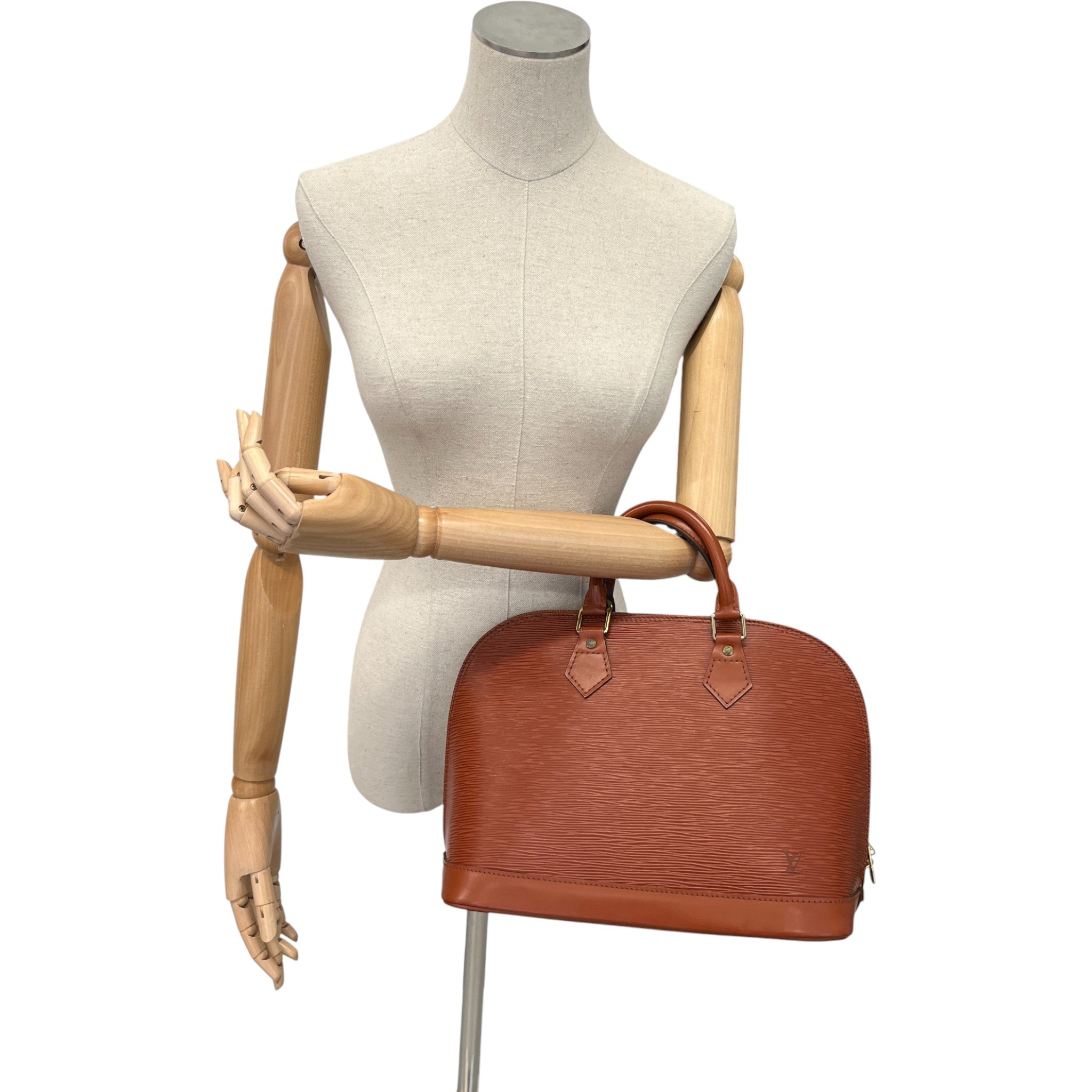 Women's Epi Leather Alma Pm Bag Brown