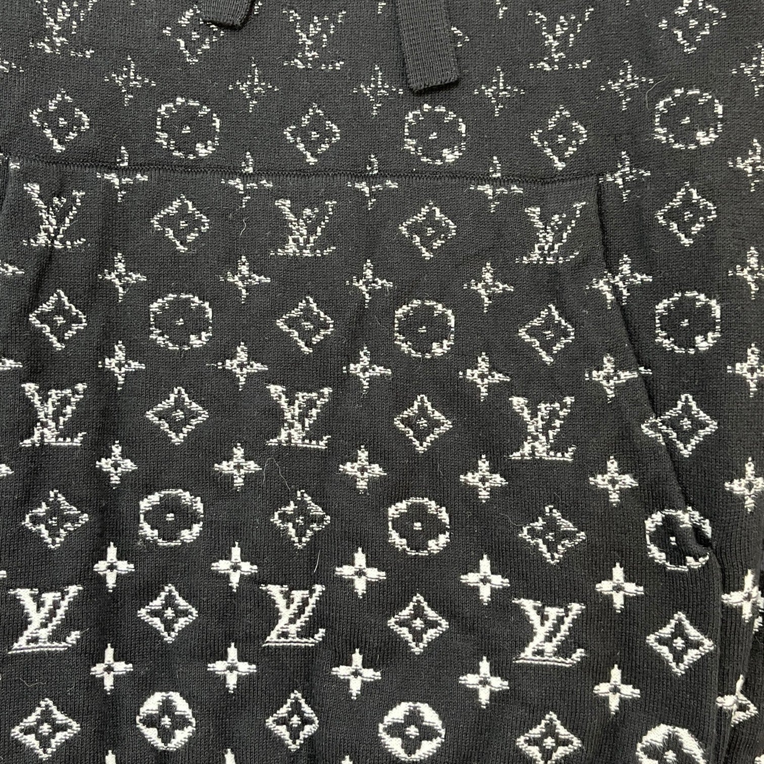 Men's Monogram Gradient Hoodie Black Size M