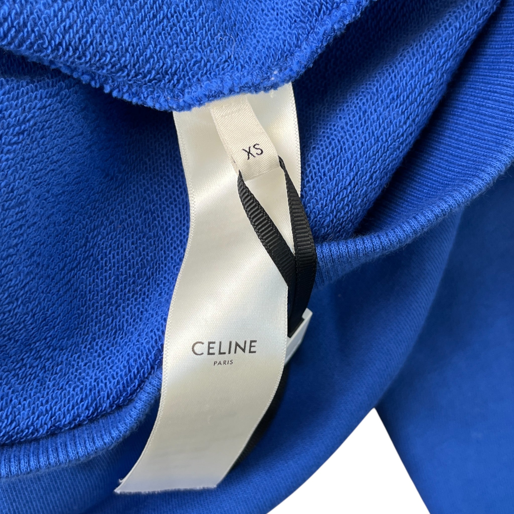 Men's Hood Logo Hoodie Blue Size XS