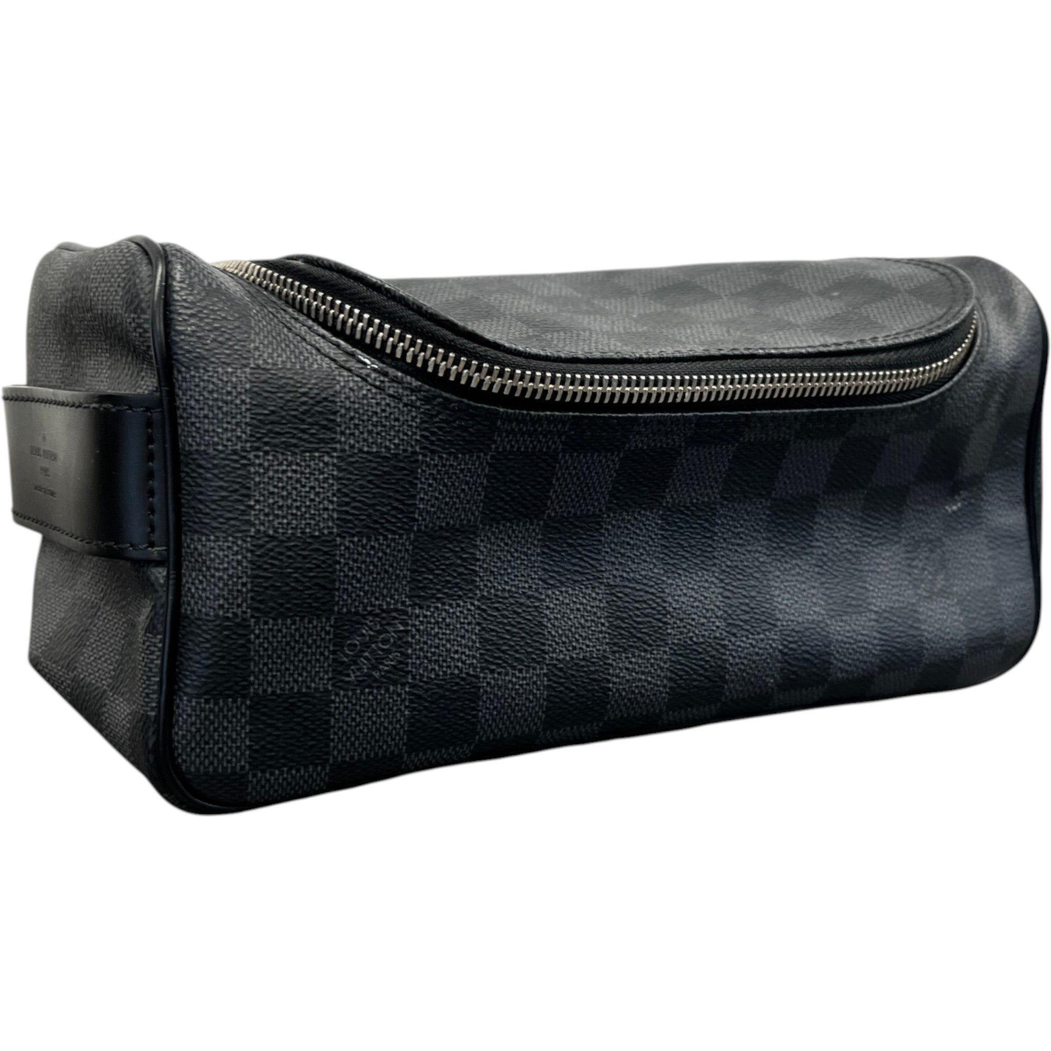 Men's Damier Graphite Toiletry Bag Black