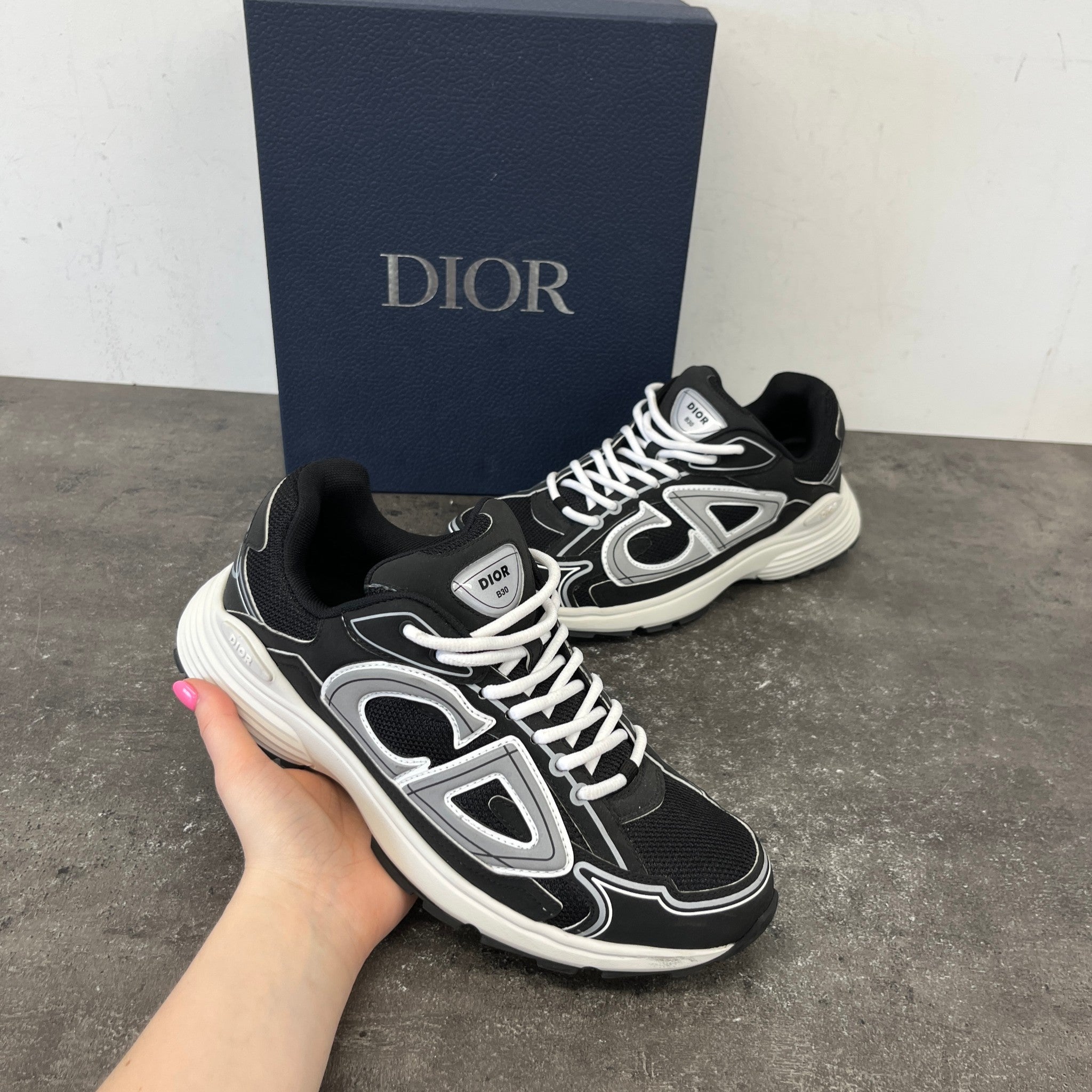 Men's B30 Low Trainers Black Size EU 41 / UK 7