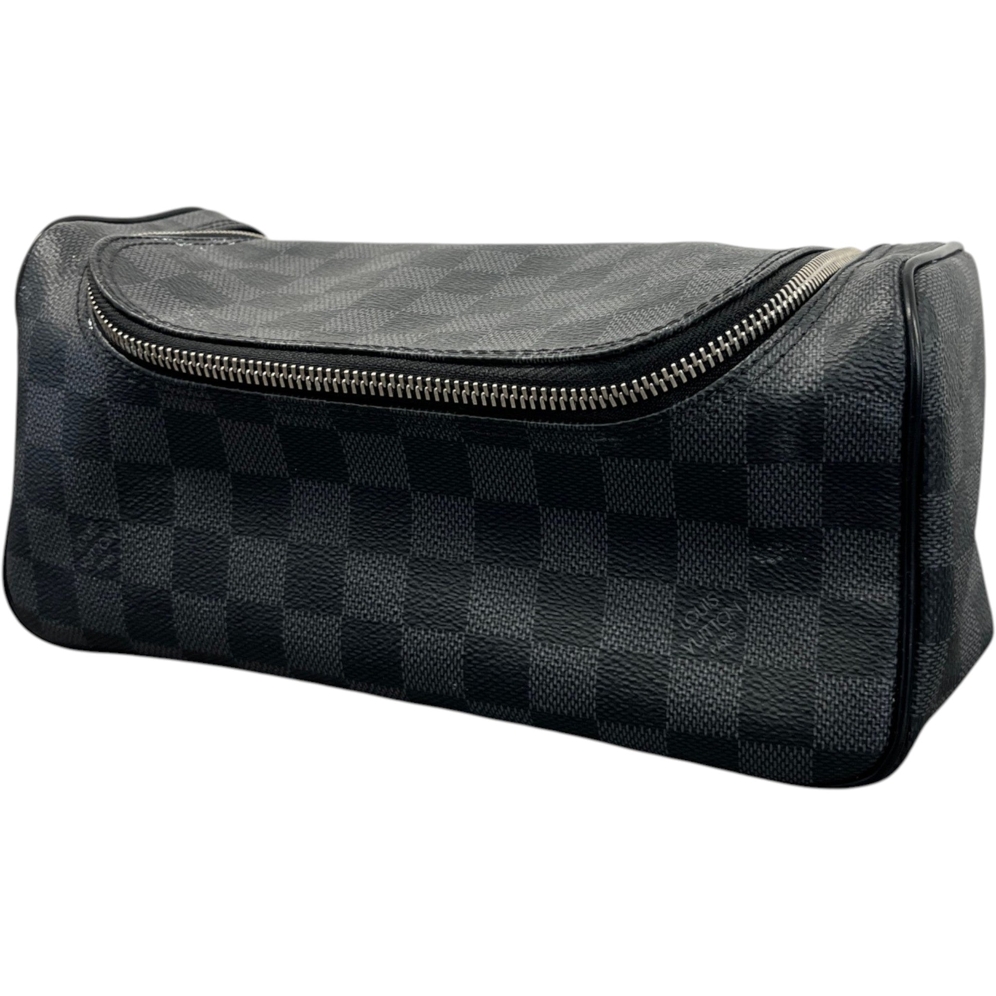Men's Damier Graphite Toiletry Bag Black