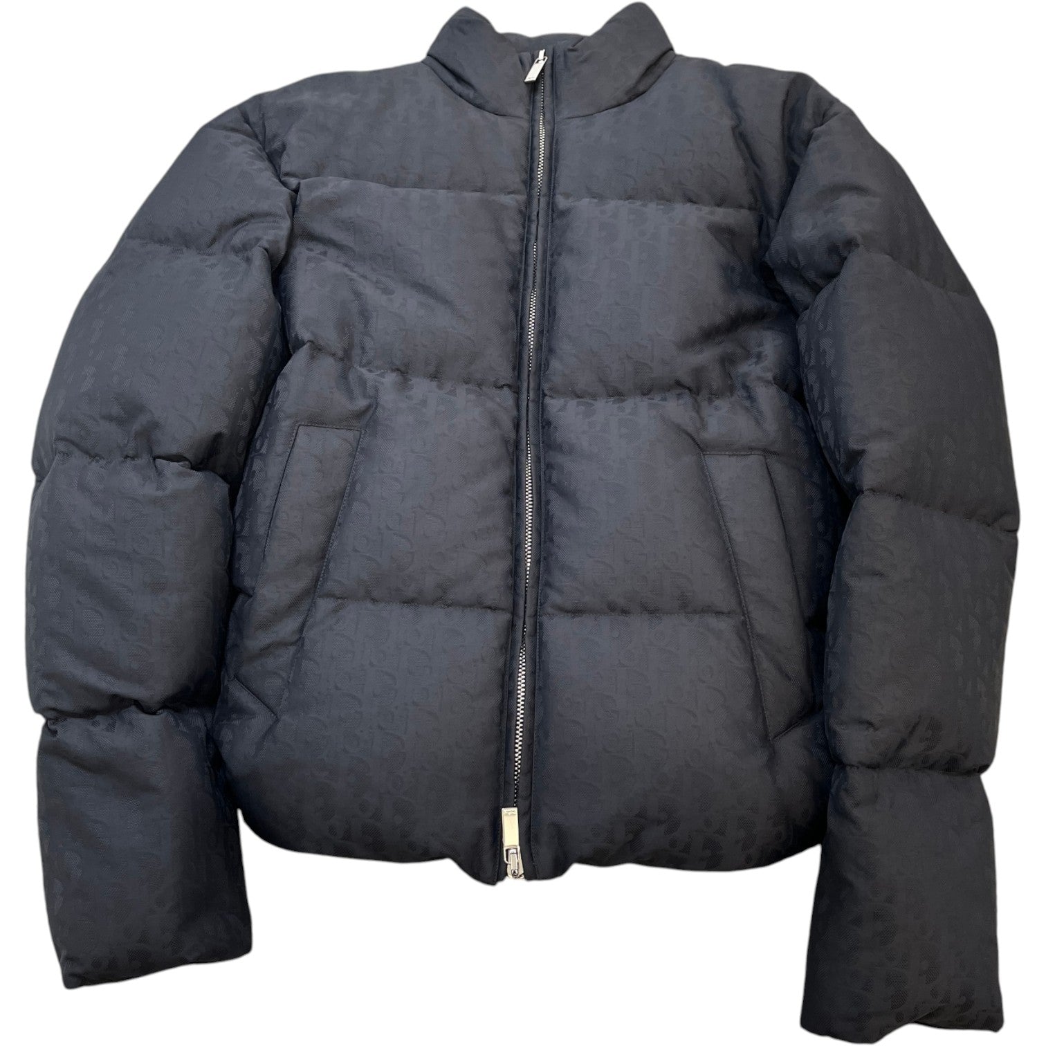 Men's Oblique Cotton Blend Down Jacket Black Size IT 44 / XS