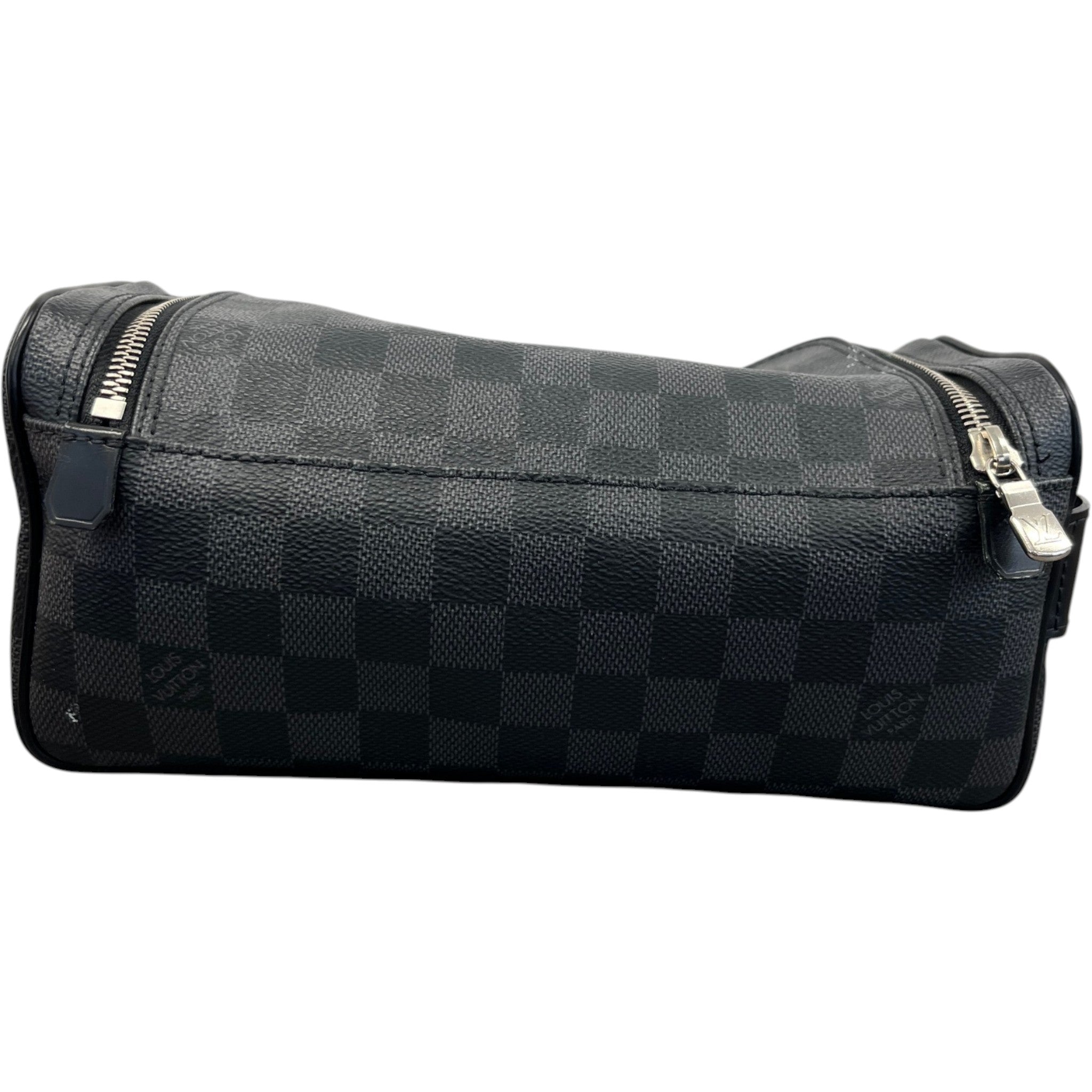 Men's Damier Graphite Toiletry Bag Black