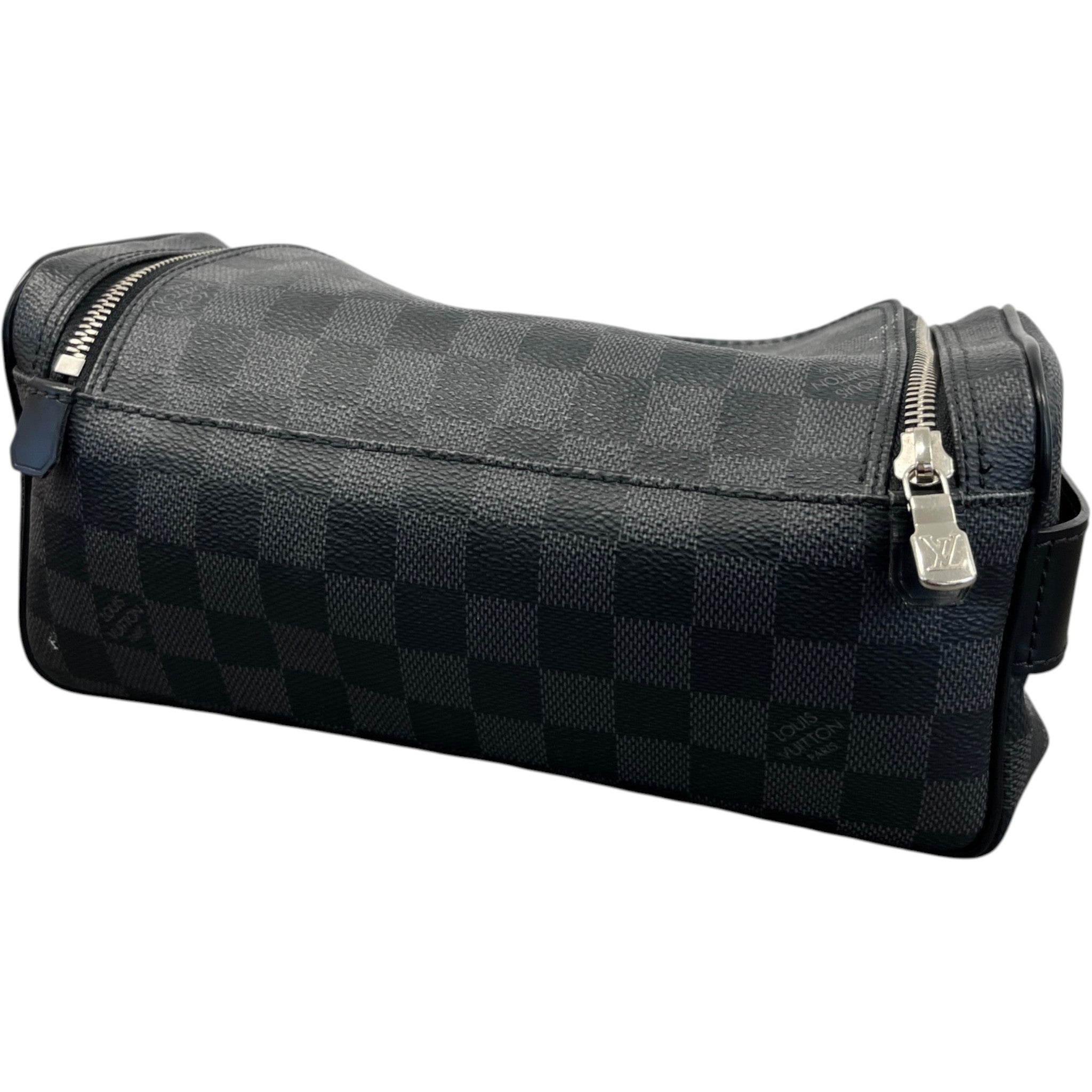 Men's Damier Graphite Toiletry Bag Black
