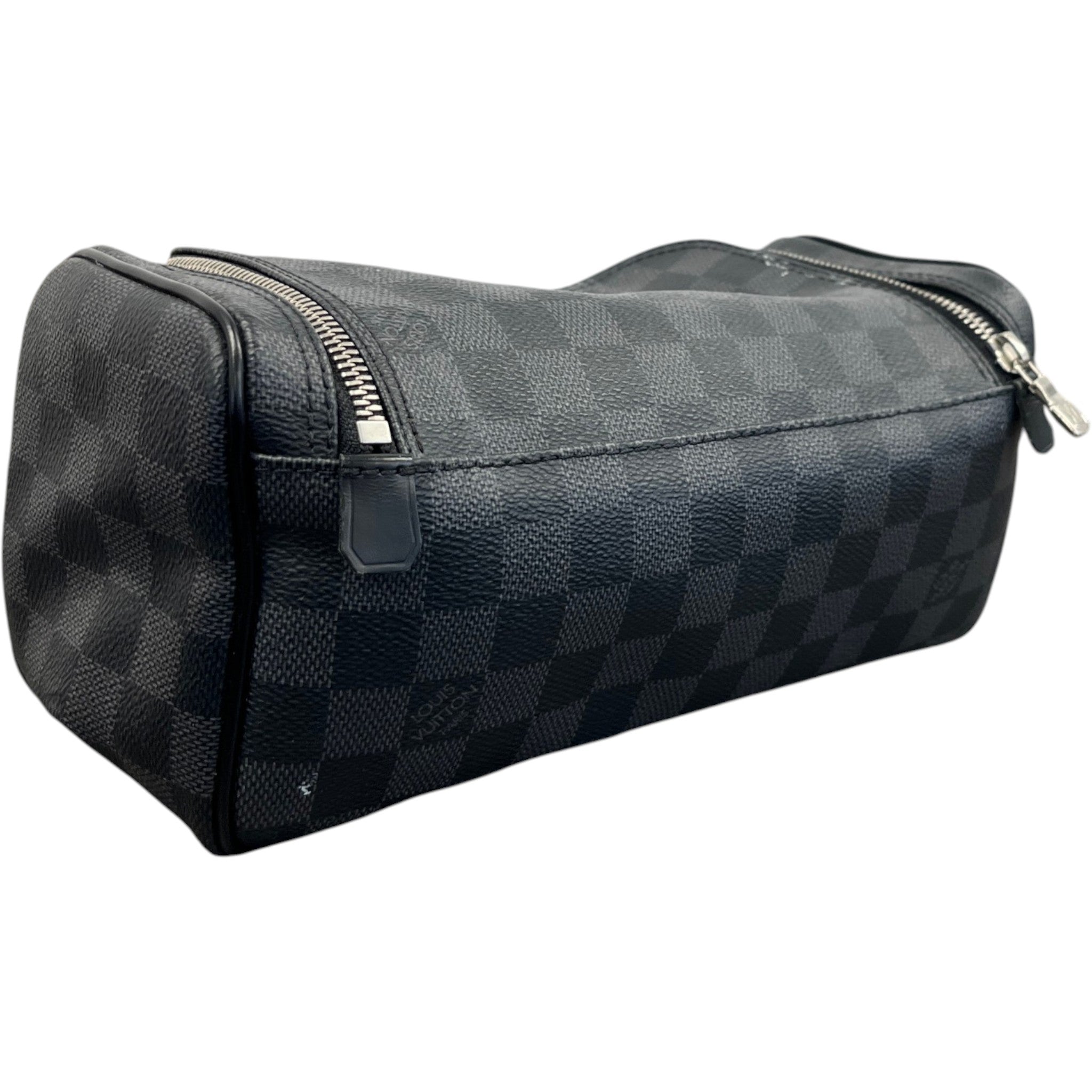 Men's Damier Graphite Toiletry Bag Black