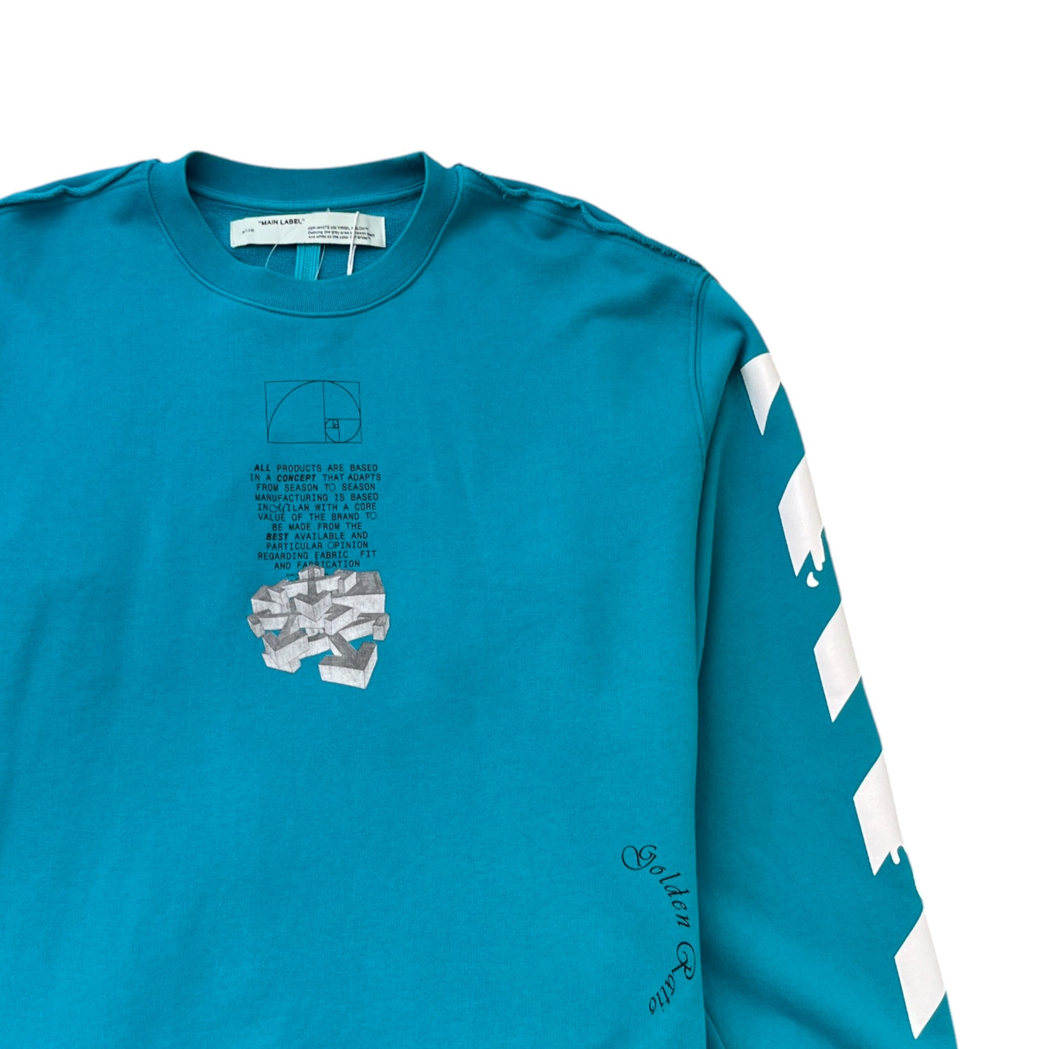 Men's Dripping Arrows Sweatshirt Blue Size M