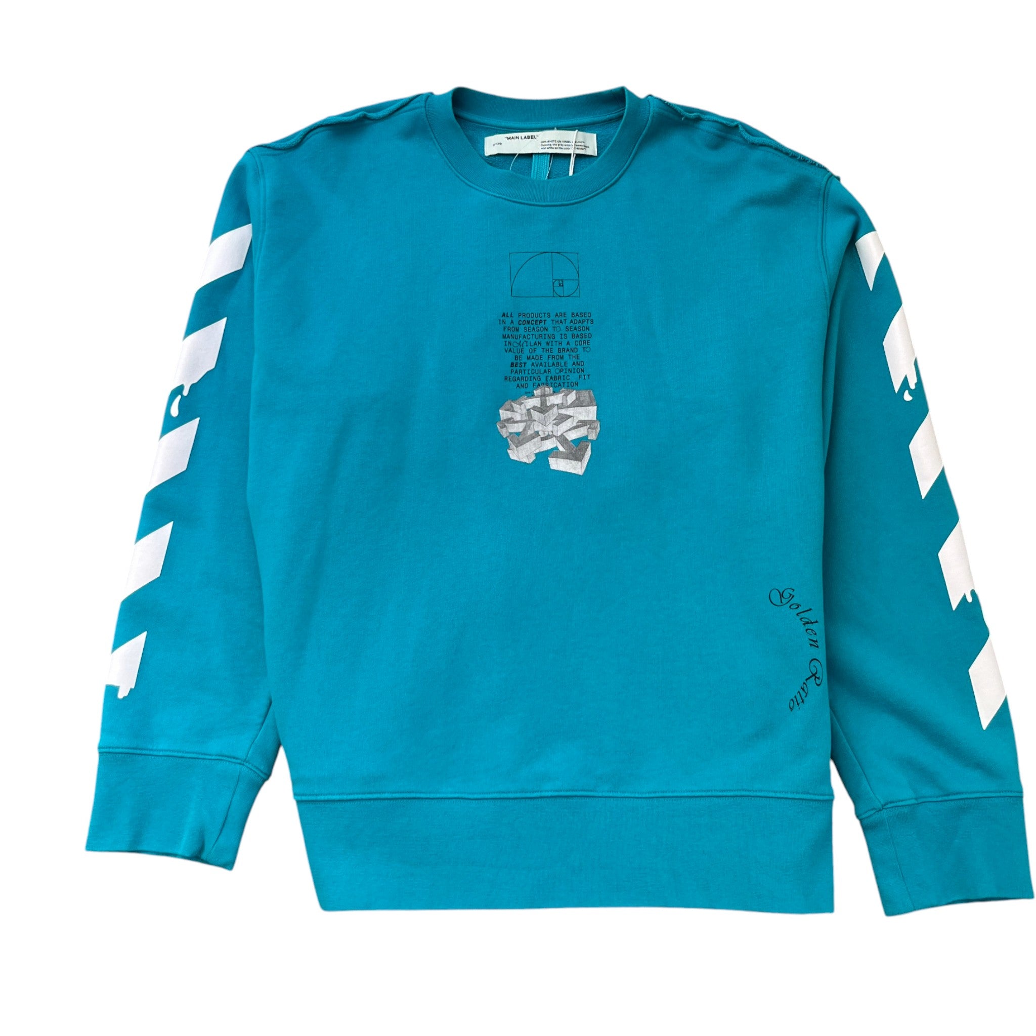 Men's Dripping Arrows Sweatshirt Blue Size M