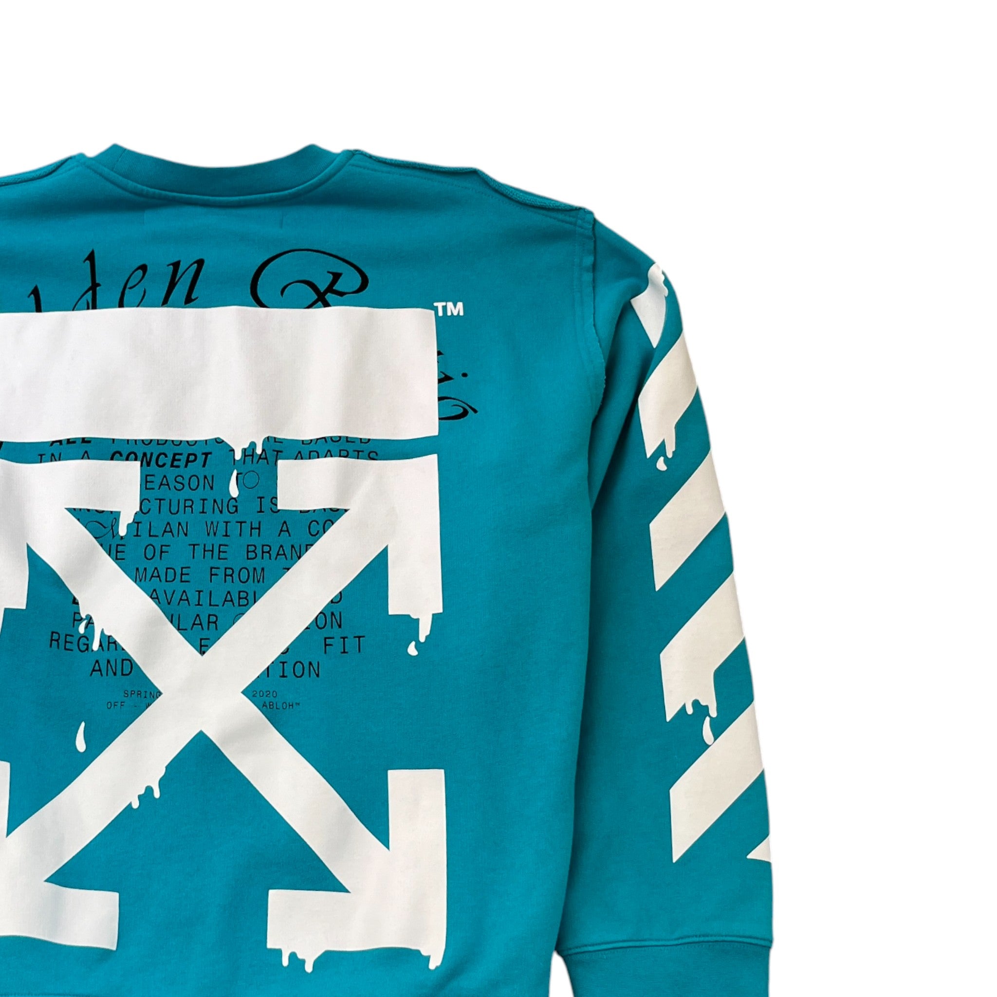 Men's Dripping Arrows Sweatshirt Blue Size M