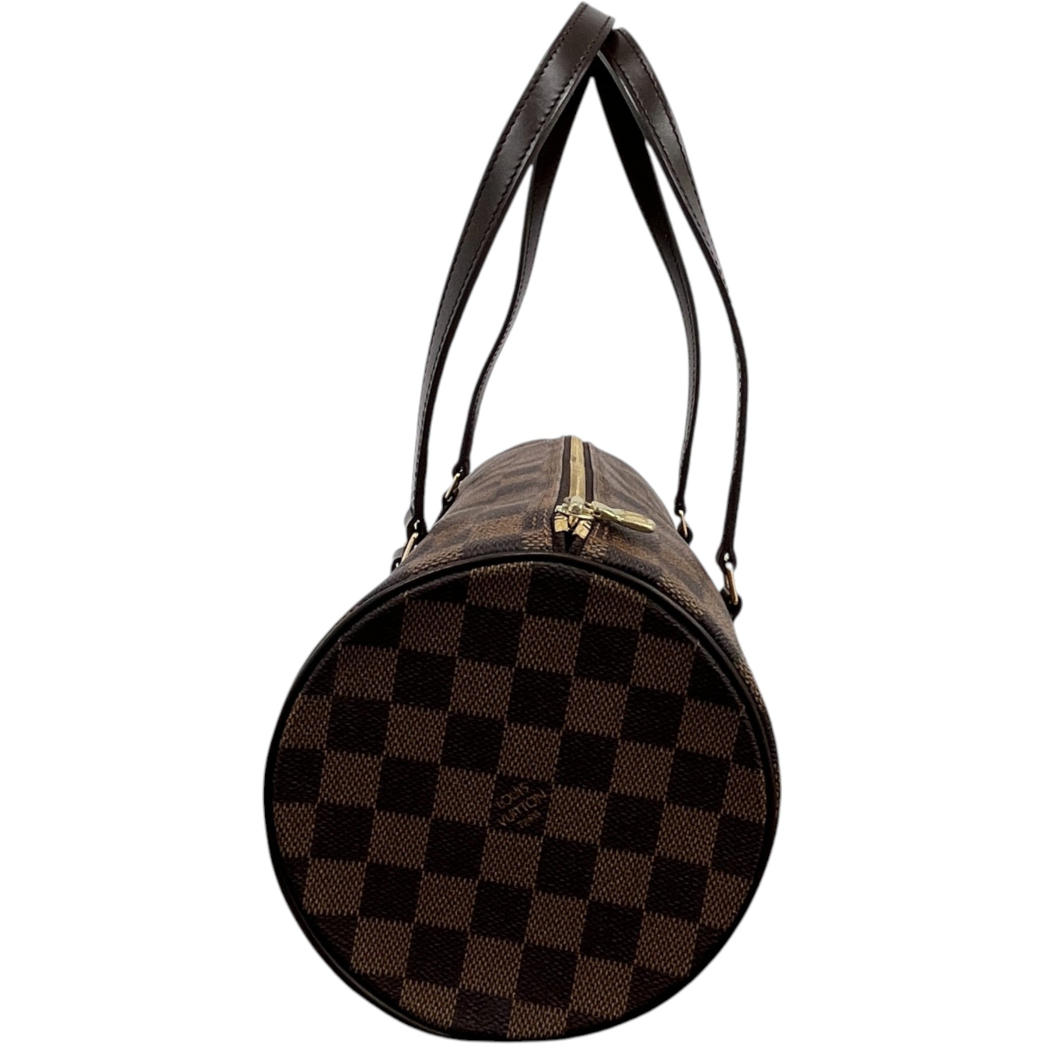 Women's Damier Ebene Papillon 30 Handbag Brown