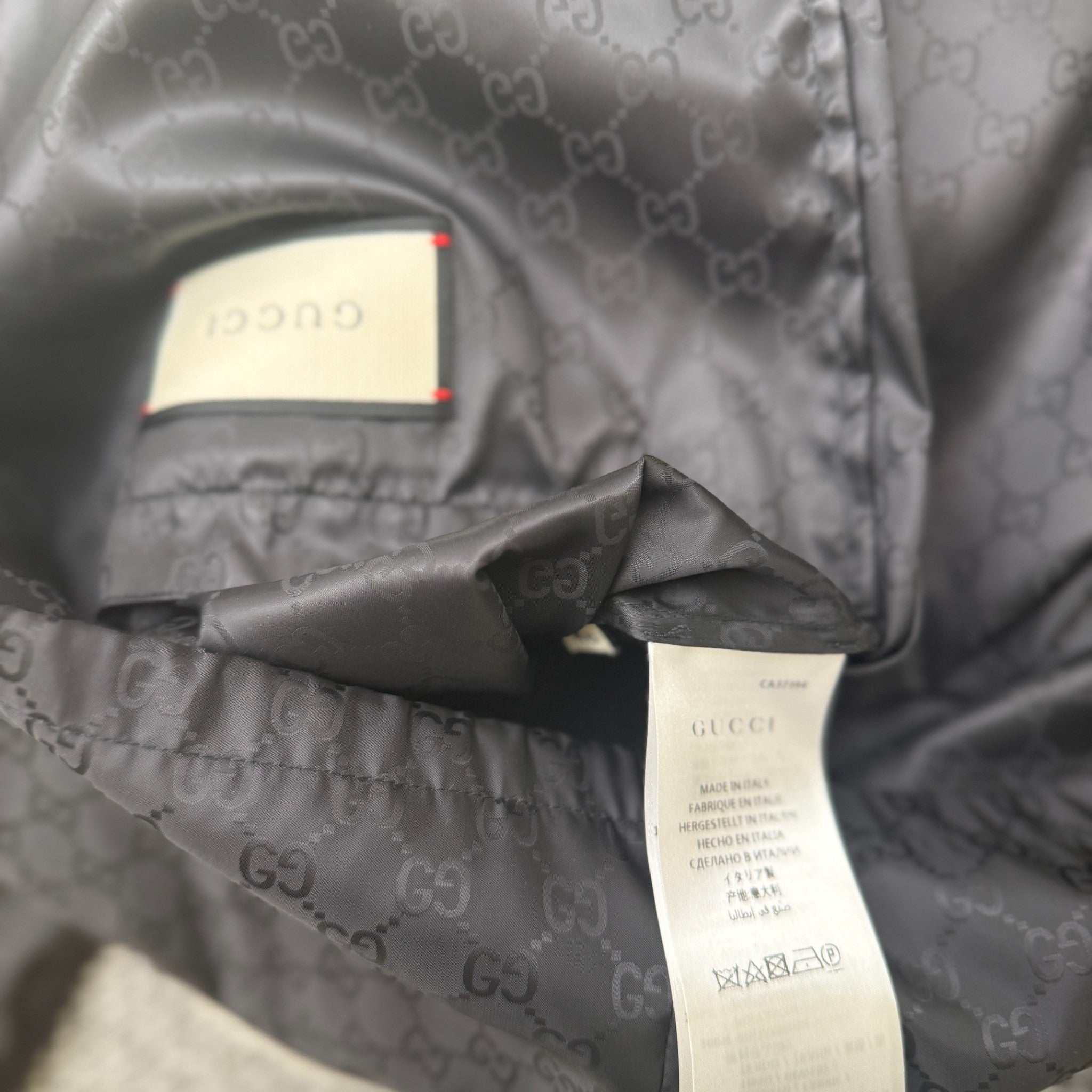 Men's Gg Supreme Windbreaker Black Size IT 48 / M