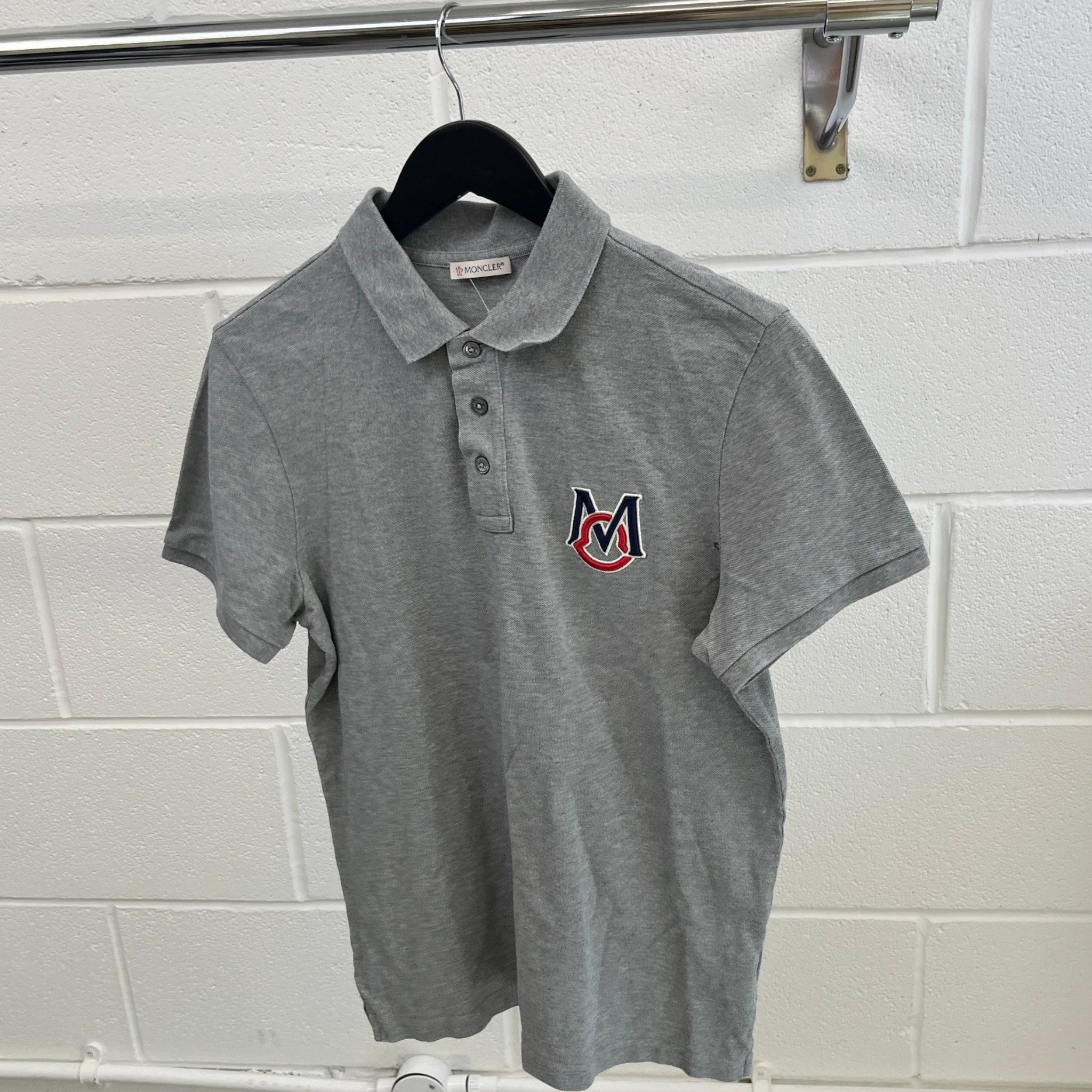 Men's Maglia Polo Shirt Grey Size M
