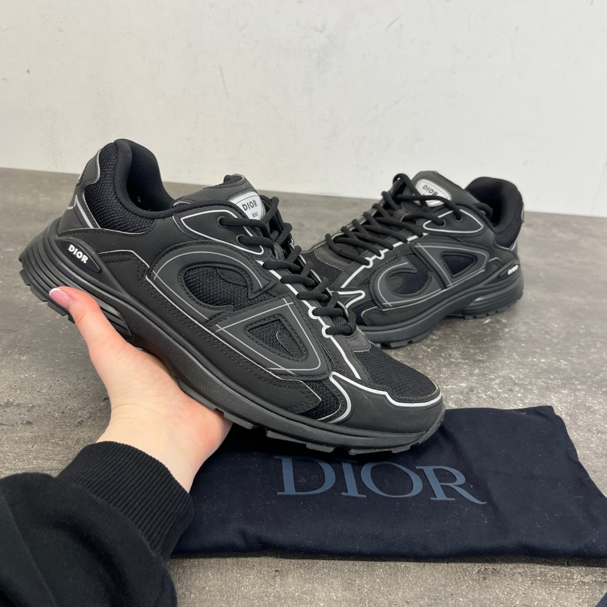 Men's B30 Low Trainers Black Size EU 43 / UK 9