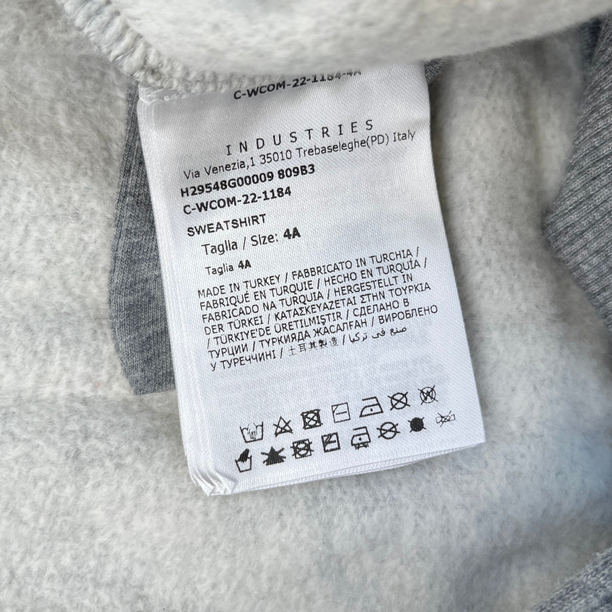 Men's Boys Age 4 Maglia Full Tracksuit Grey Size XXS