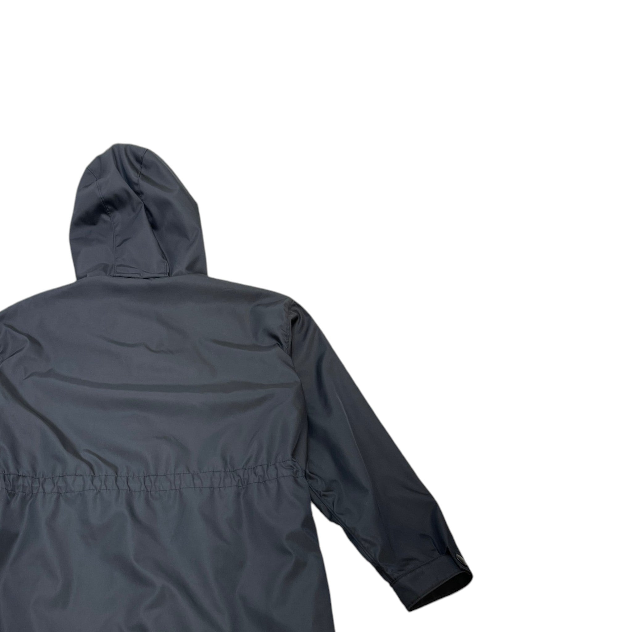 Women's Plaque Logo Raincoat Jacket Black Size IT 40 / UK 8