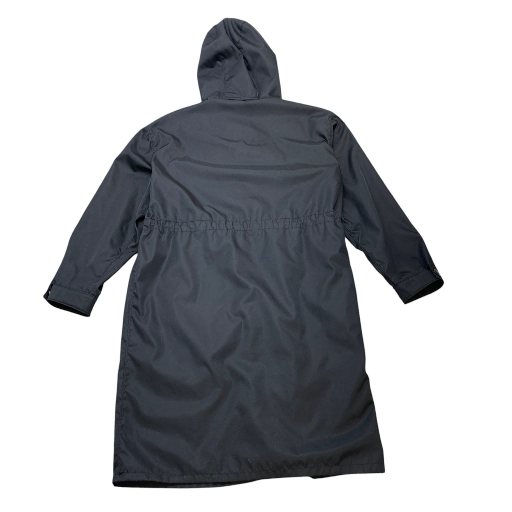 Women's Plaque Logo Raincoat Jacket Black Size IT 40 / UK 8