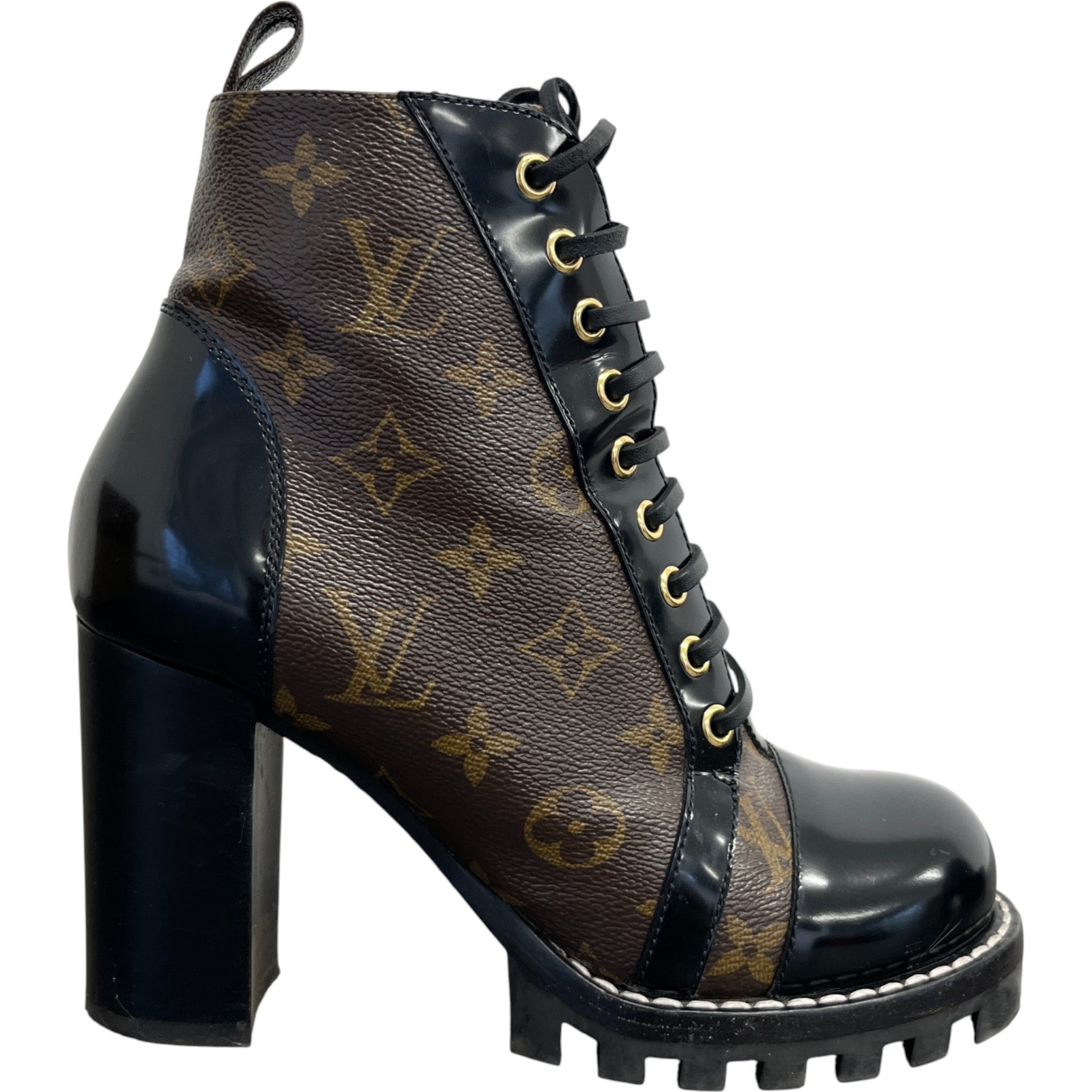 Women's Monogram Star Trail Boots Brown Size EU 38 / UK 5