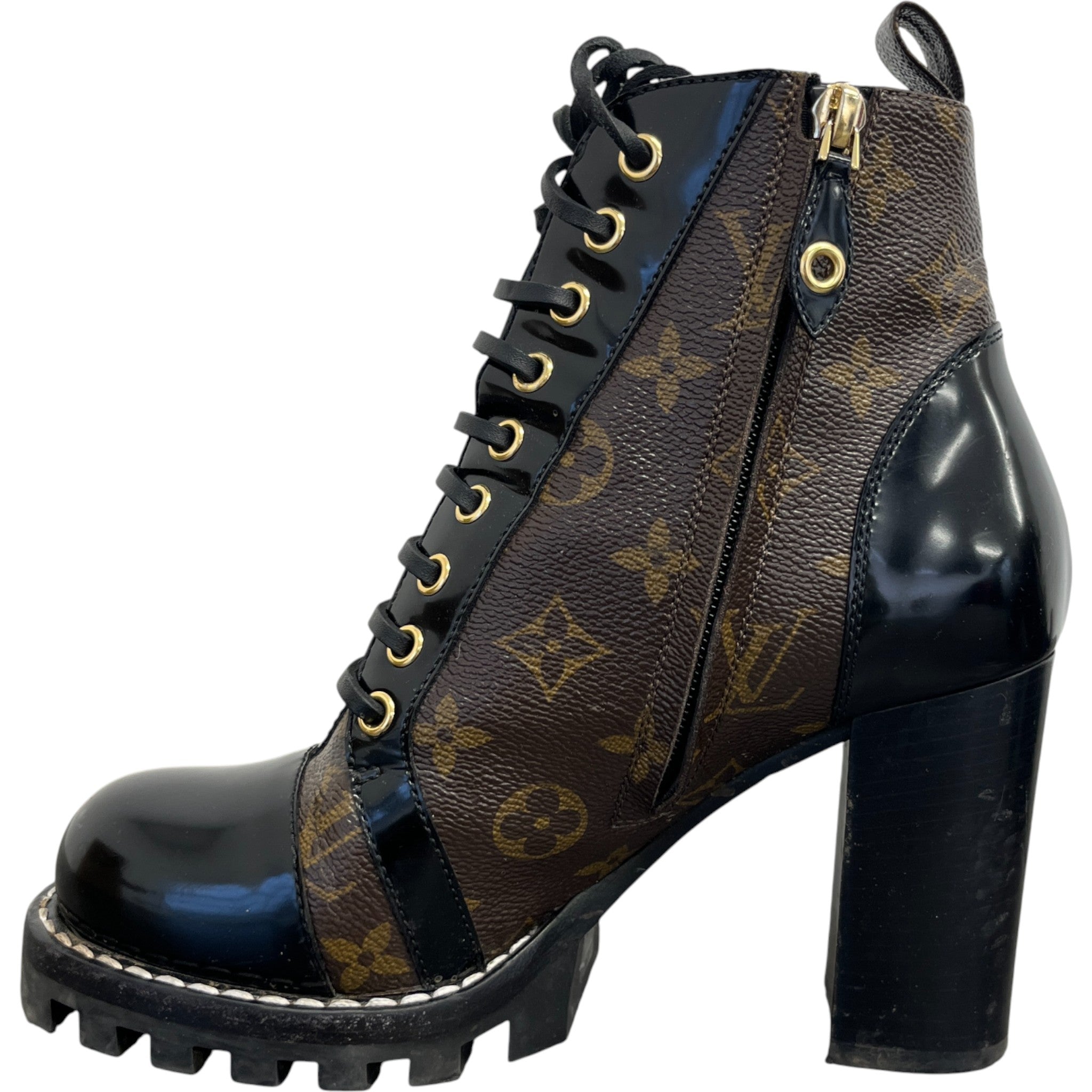 Women's Monogram Star Trail Boots Brown Size EU 38 / UK 5