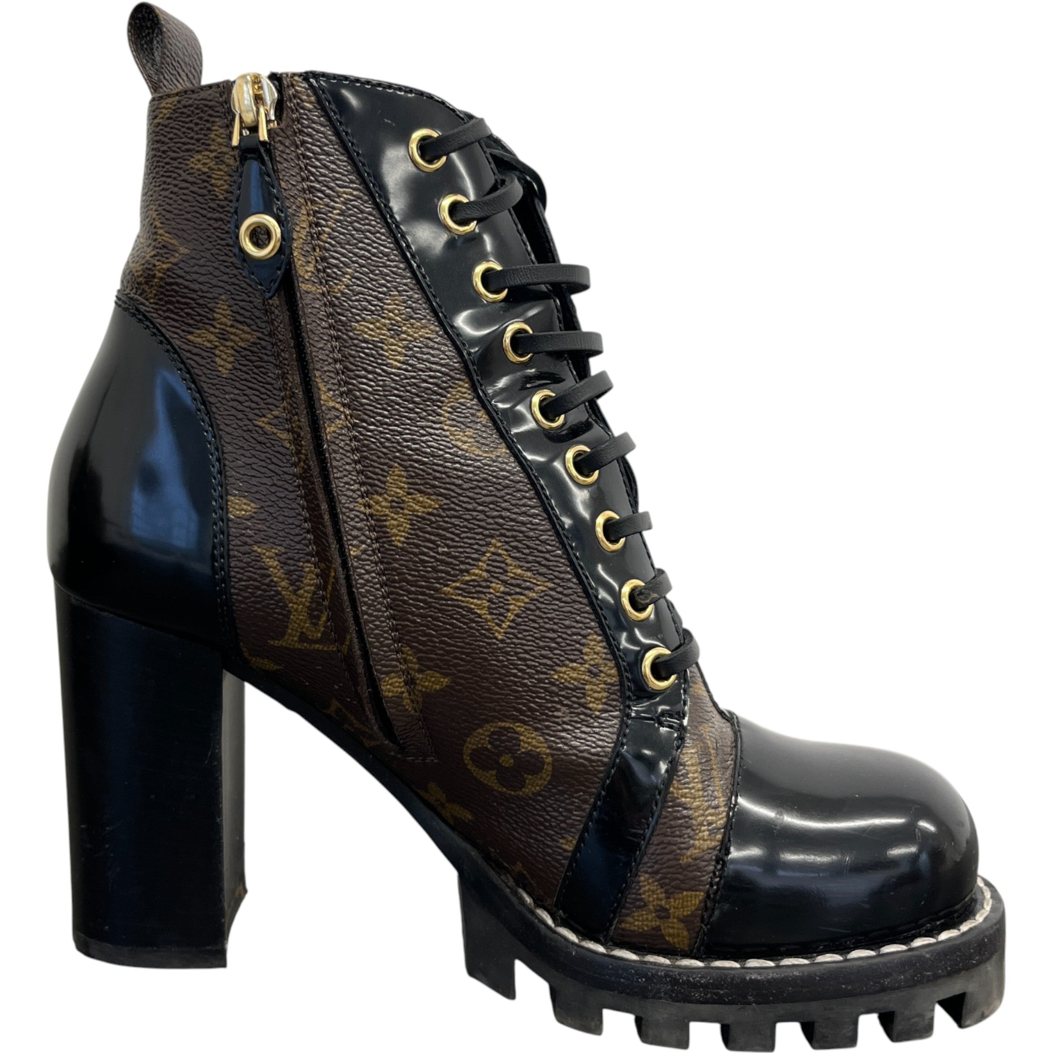 Women's Monogram Star Trail Boots Brown Size EU 38 / UK 5