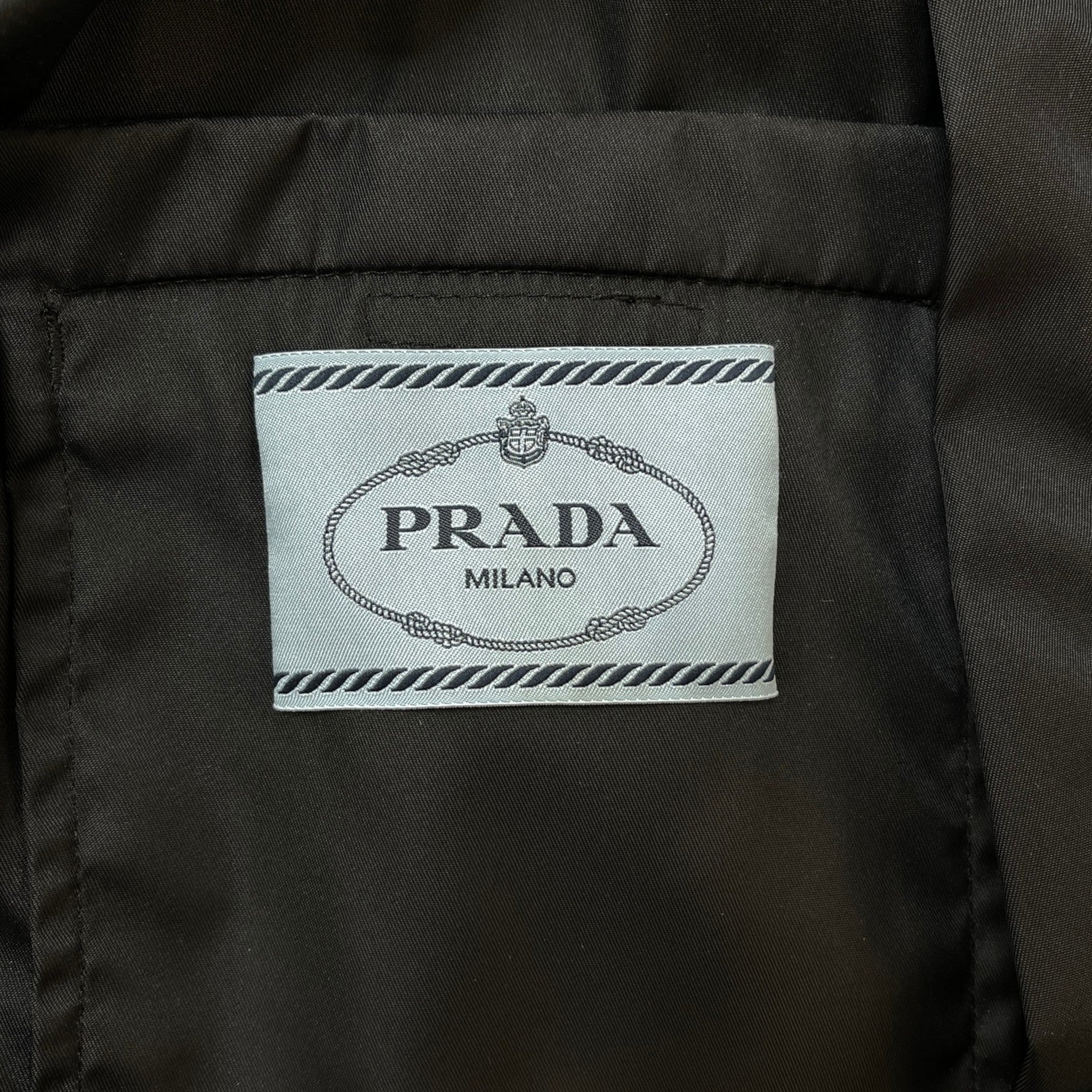 Women's Plaque Logo Raincoat Jacket Black Size IT 40 / UK 8