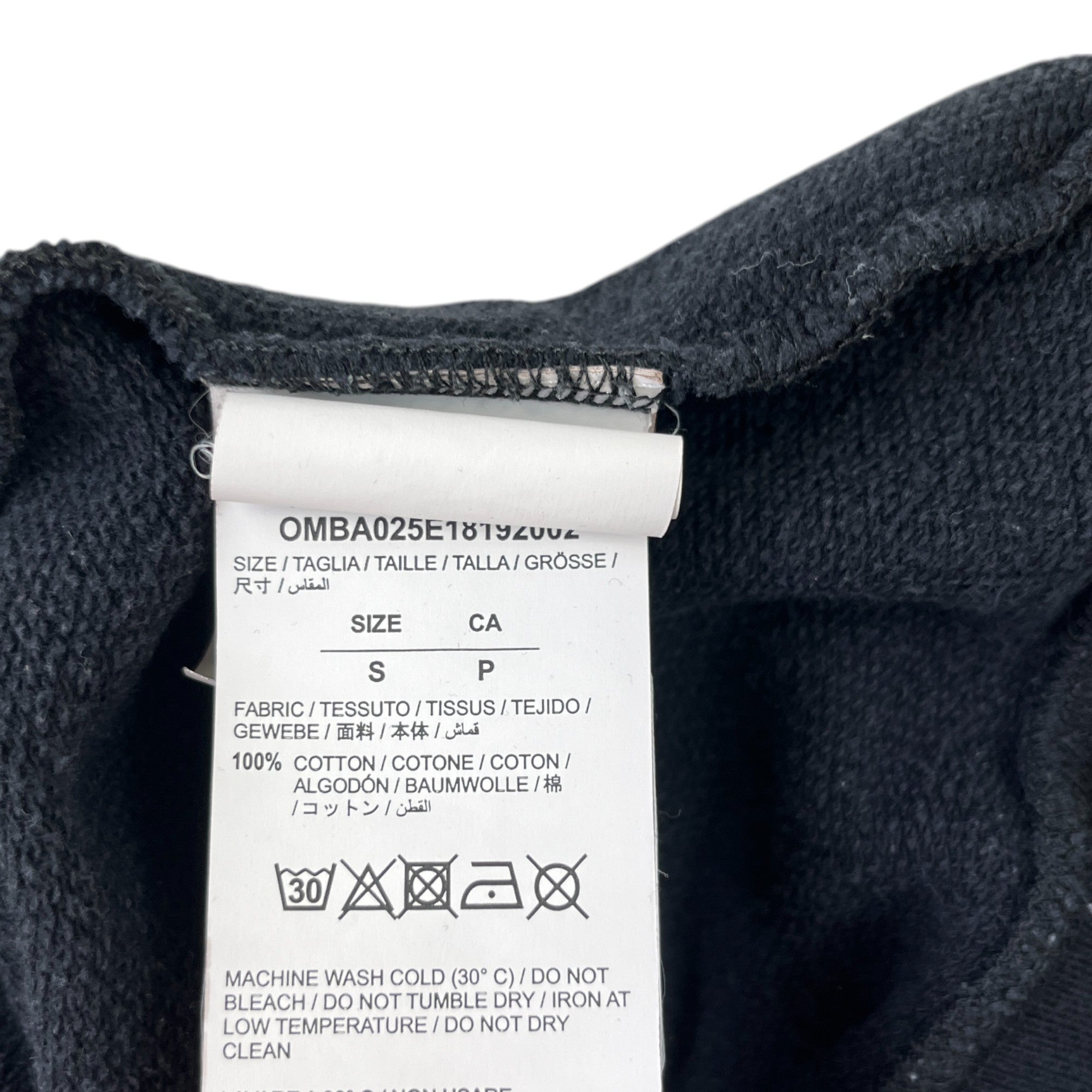 Men's 3D Stencil Arrow Logo Sweatshirt Black Size S