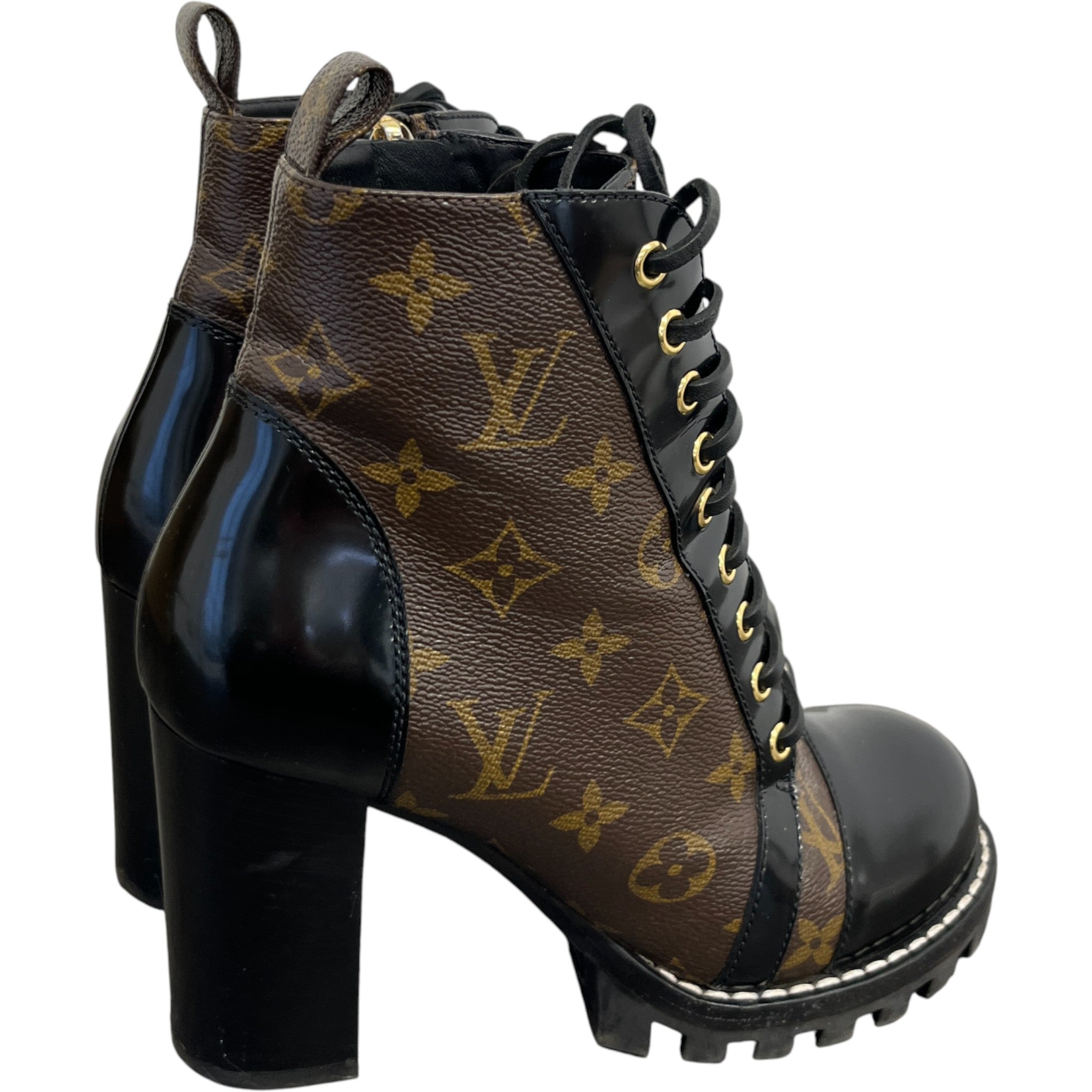 Women's Monogram Star Trail Boots Brown Size EU 38 / UK 5