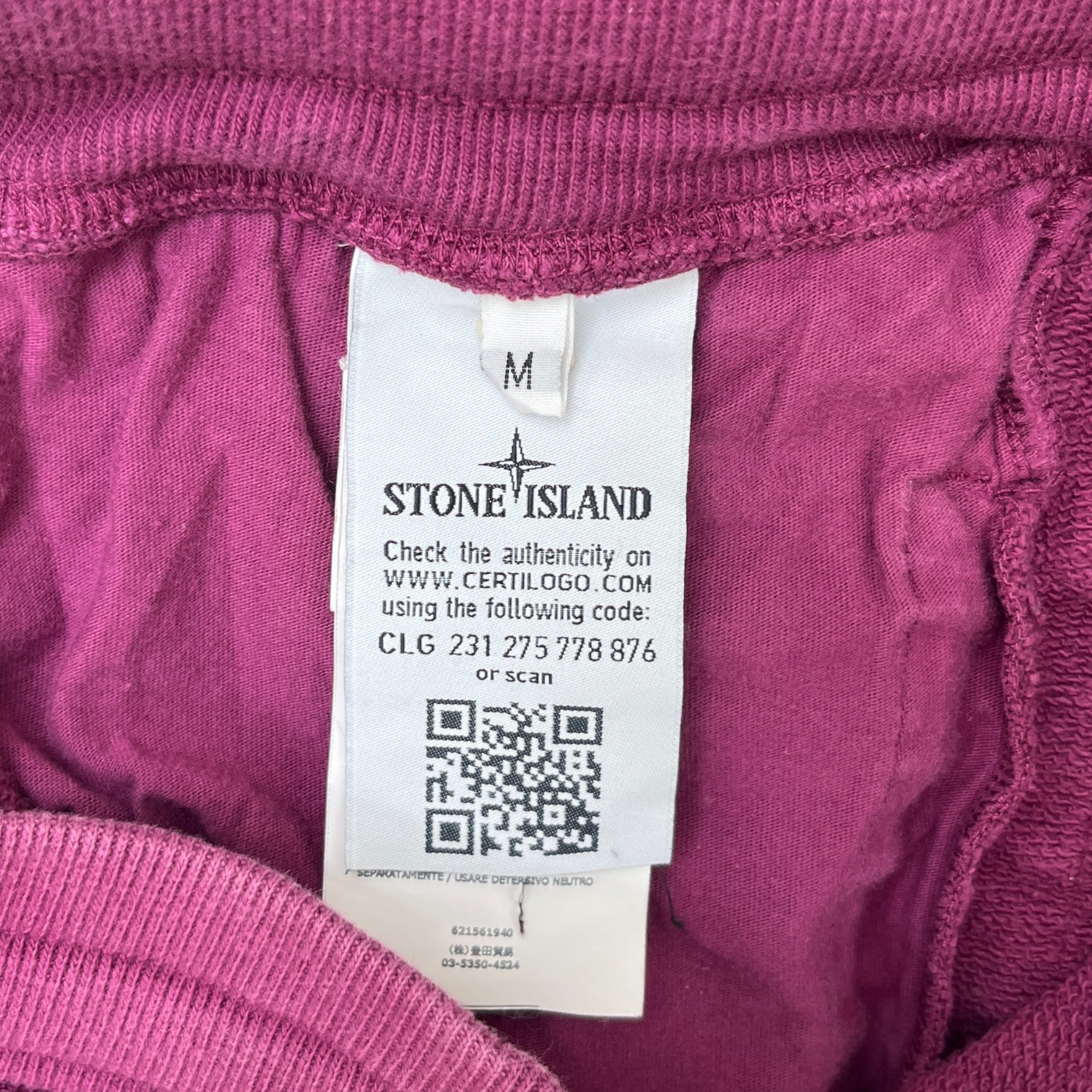 Men's Compass Logo Joggers Purple Size M