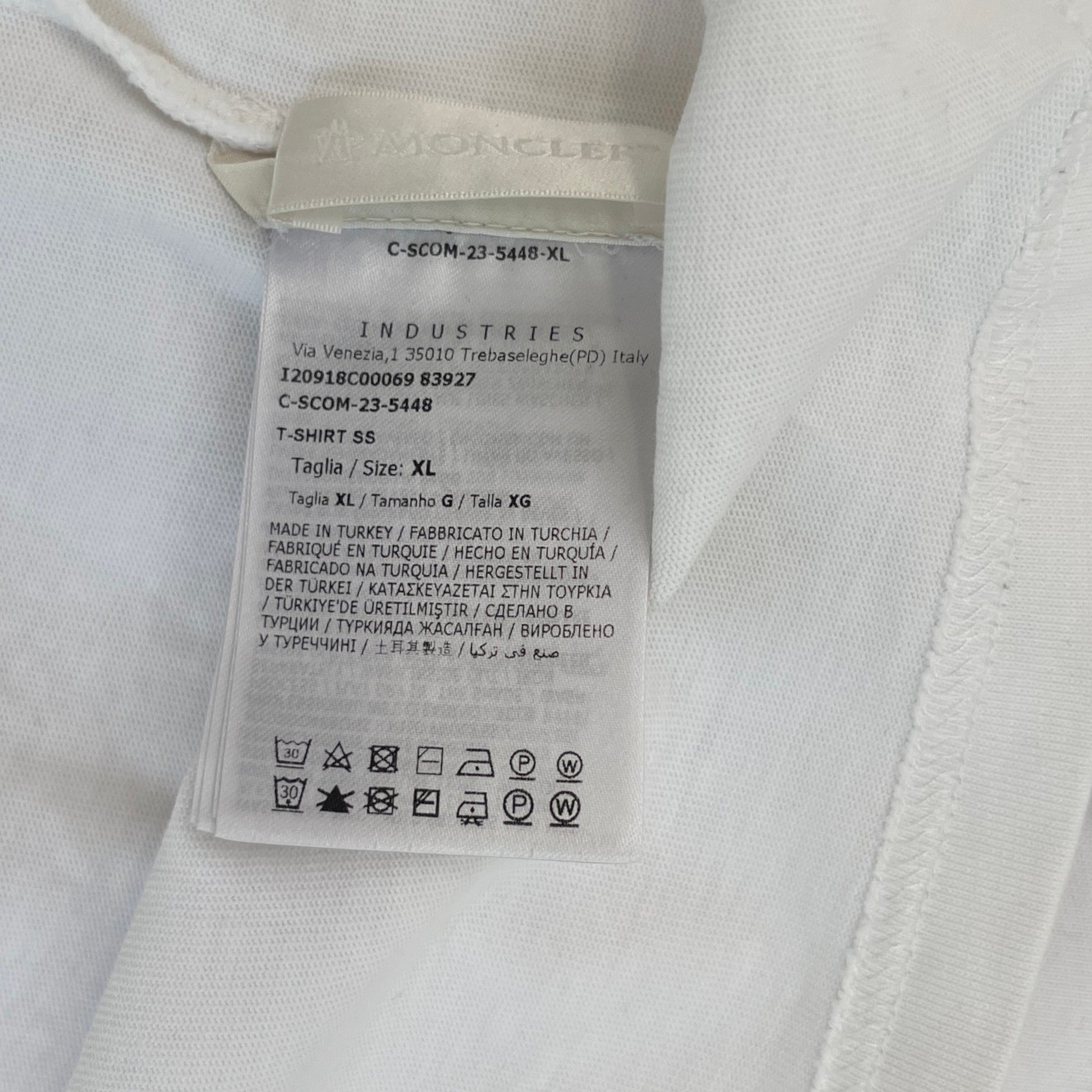 Men's Ss T-Shirt White Size XL