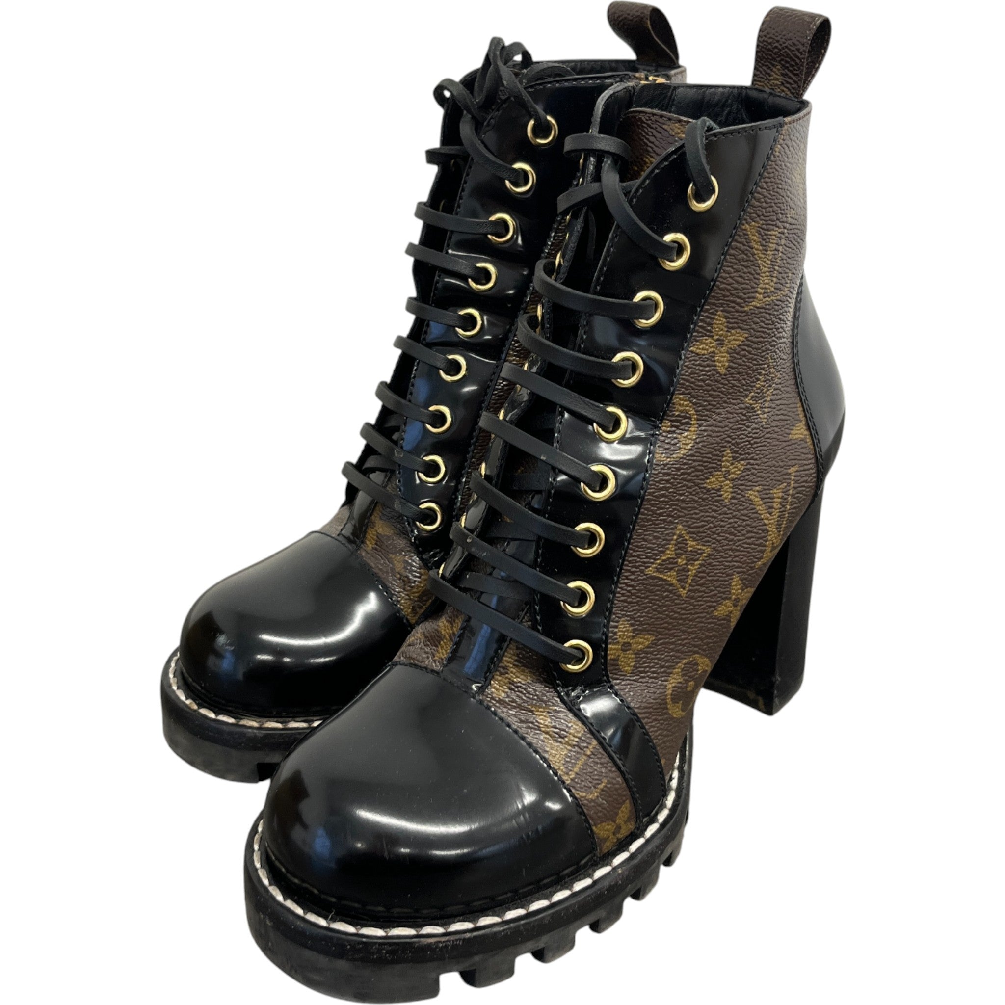 Women's Monogram Star Trail Boots Brown Size EU 38 / UK 5