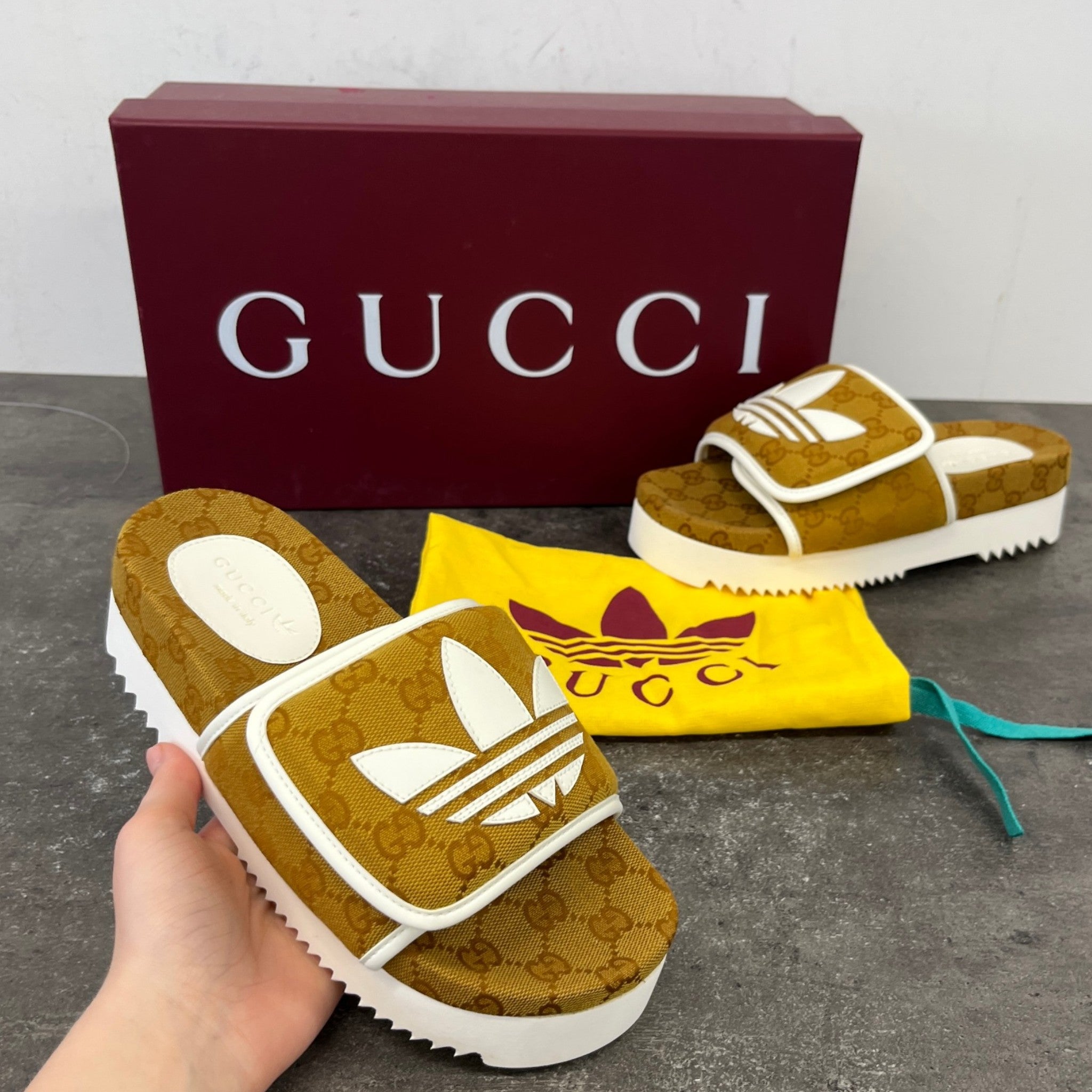 Women's X Adidas Slides Burnt Orange Size EU 37 / UK 4