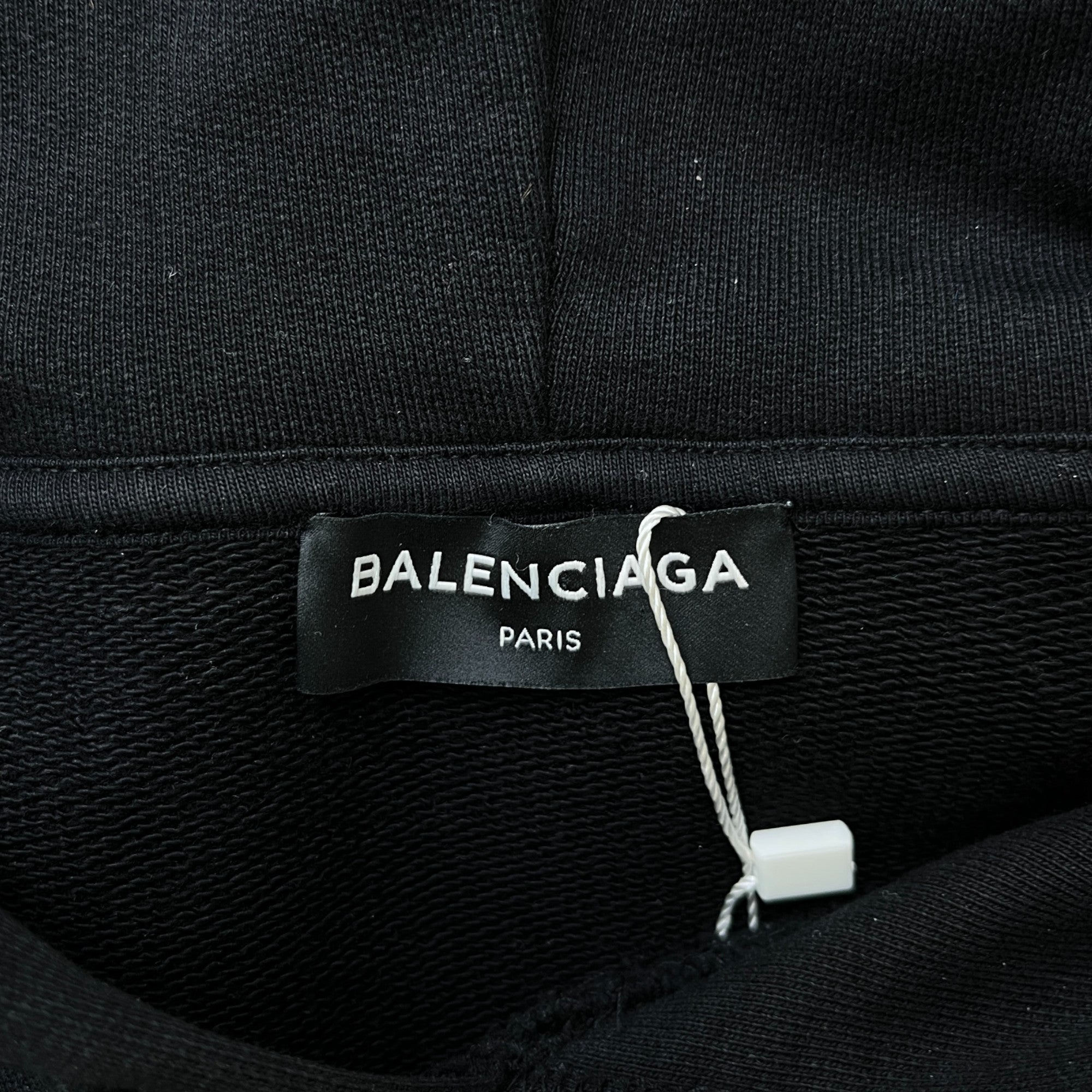 Men's Embroidered Logo Hoodie Black Size XS