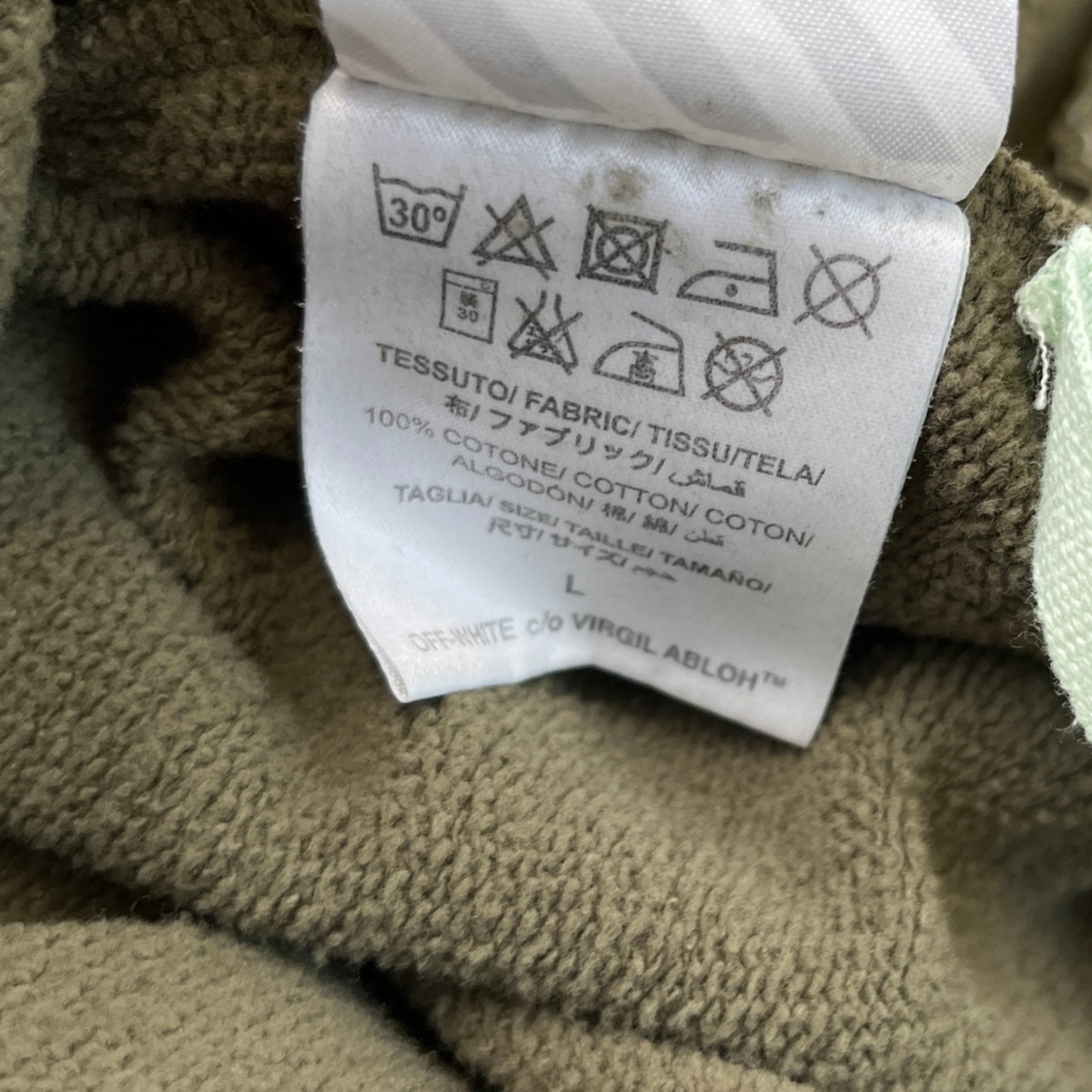 Men's Side Zips Sweatshirt Green Size L