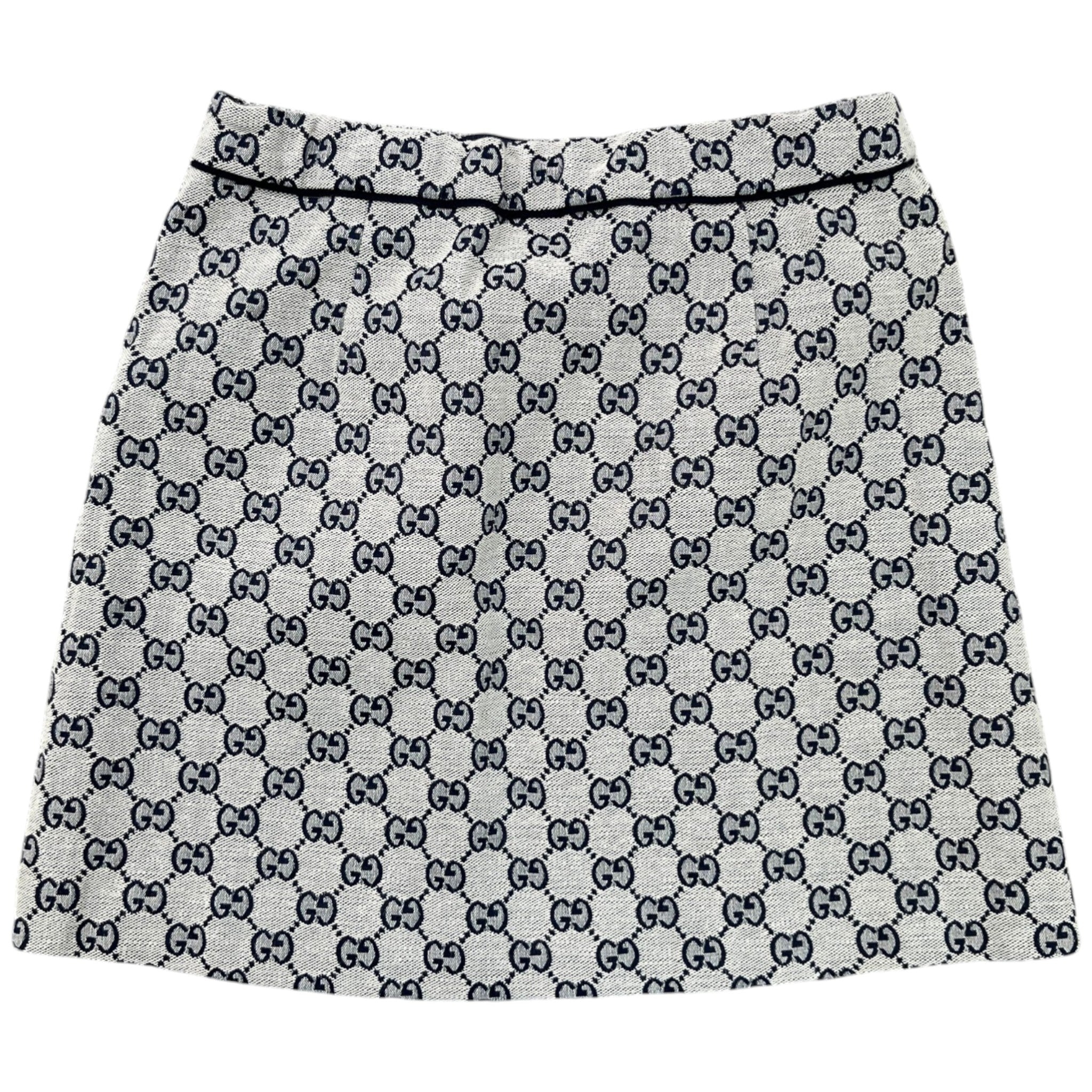 Women's Age 10 Girls Gg Monogram Cotton-Blend Skirts Beige Size XXS