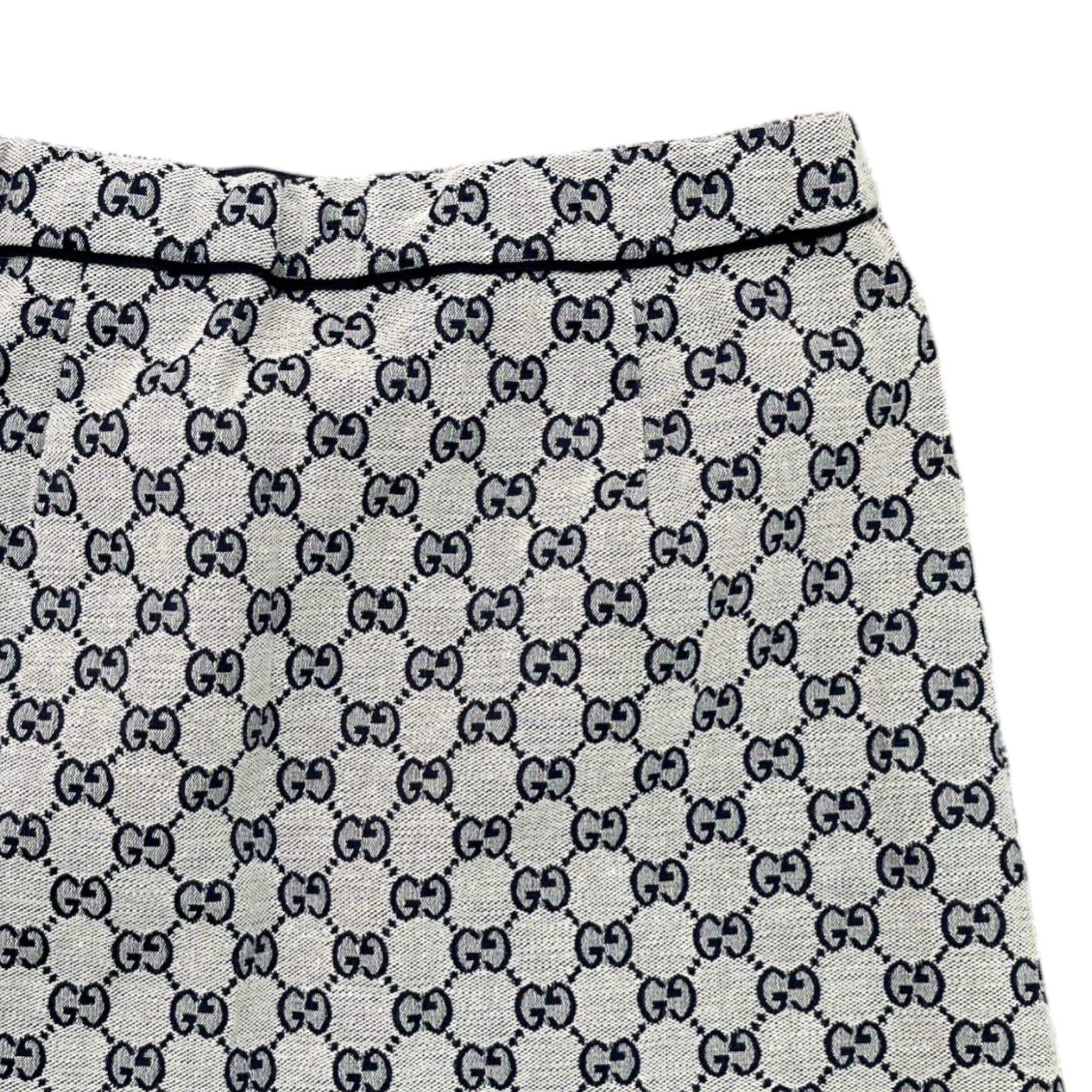 Women's Age 10 Girls Gg Monogram Cotton-Blend Skirts Beige Size XXS