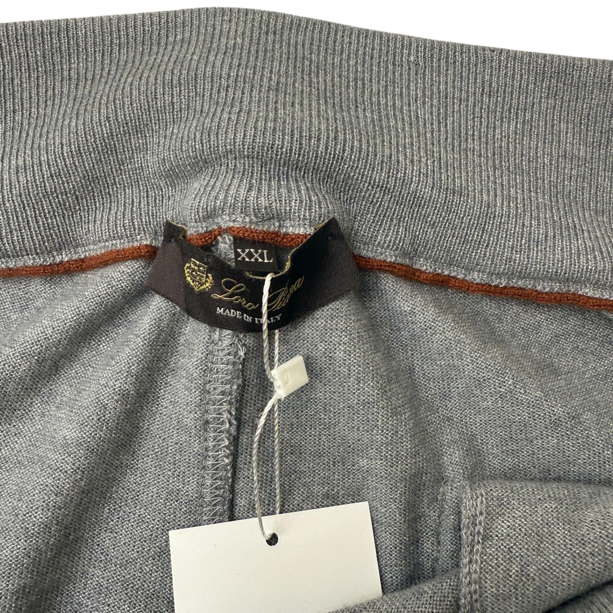 Men's Cashmere Full Tracksuit Grey Size XXL