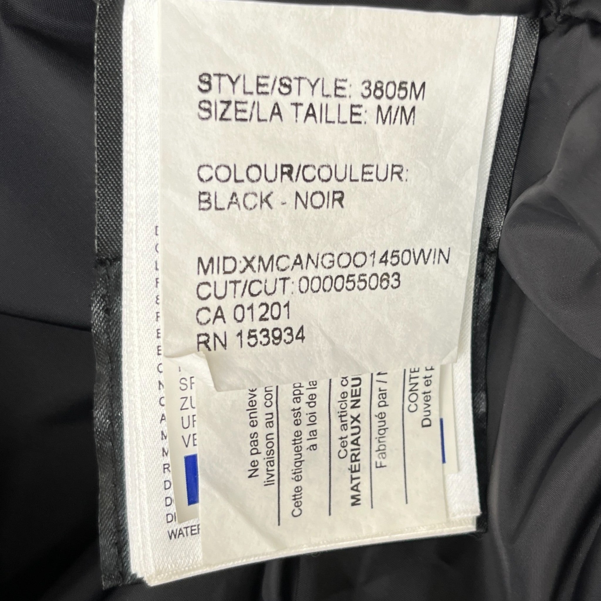 Men's Carson Down Jacket Black Size M