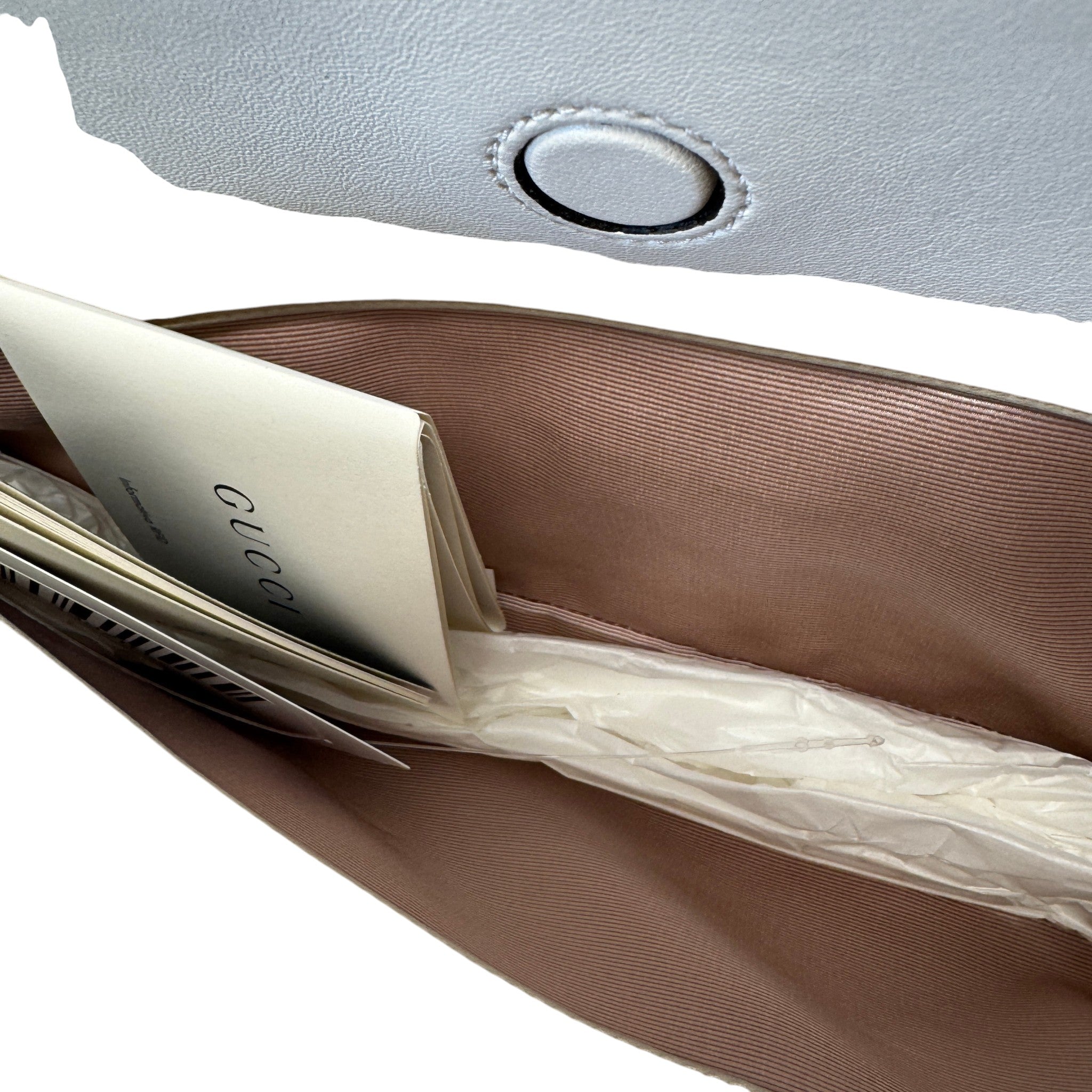 Women's Interlocking G Clutch Cream