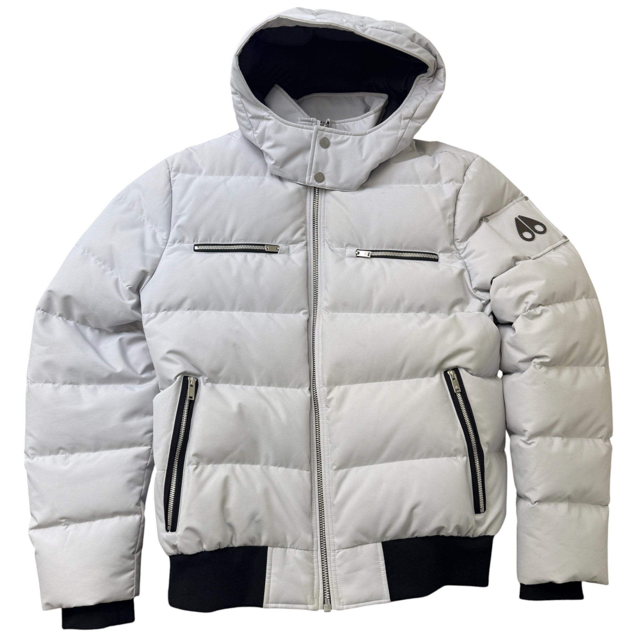 Men's Cloud Bomber Down Jacket White Size XXL