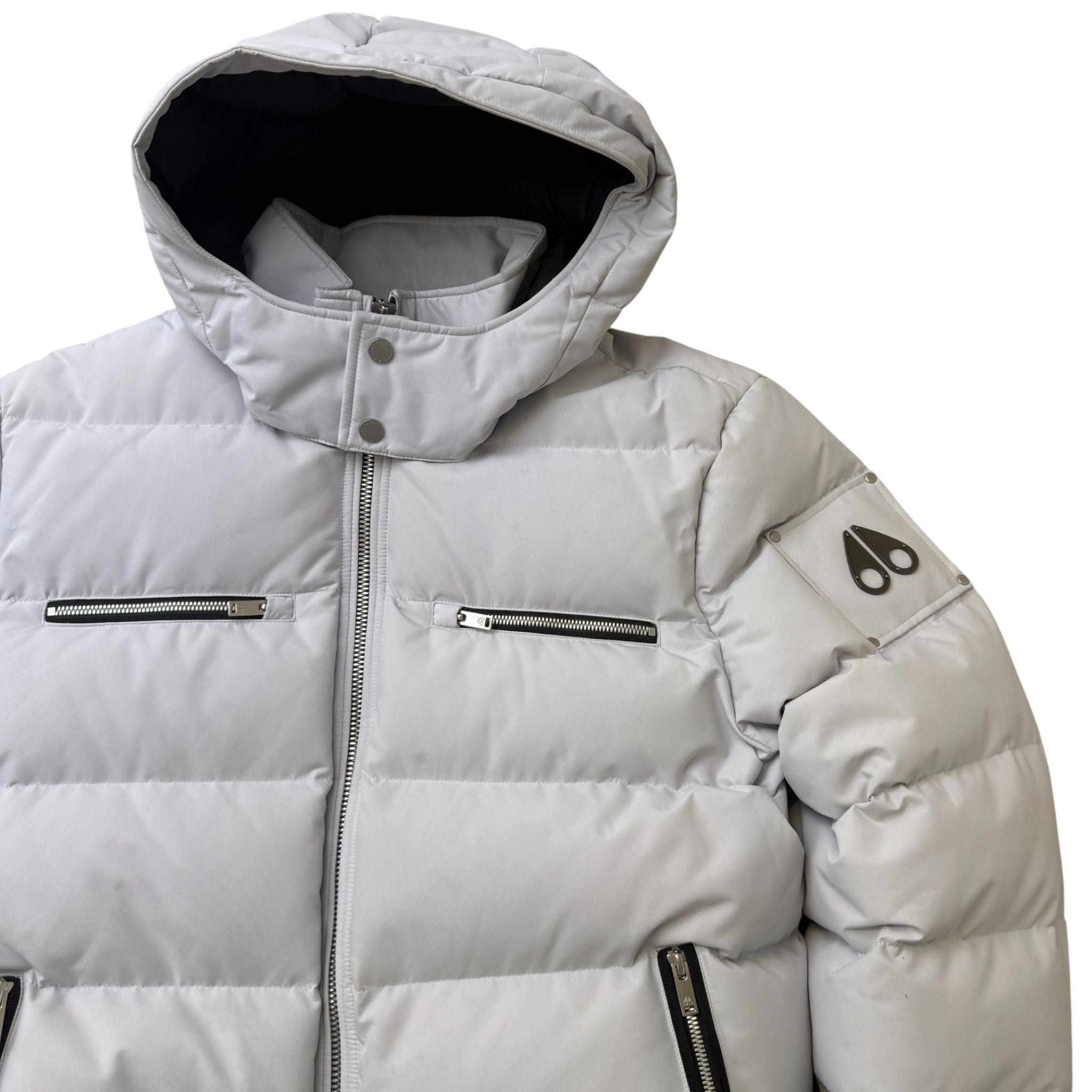 Men's Cloud Bomber Down Jacket White Size XXL