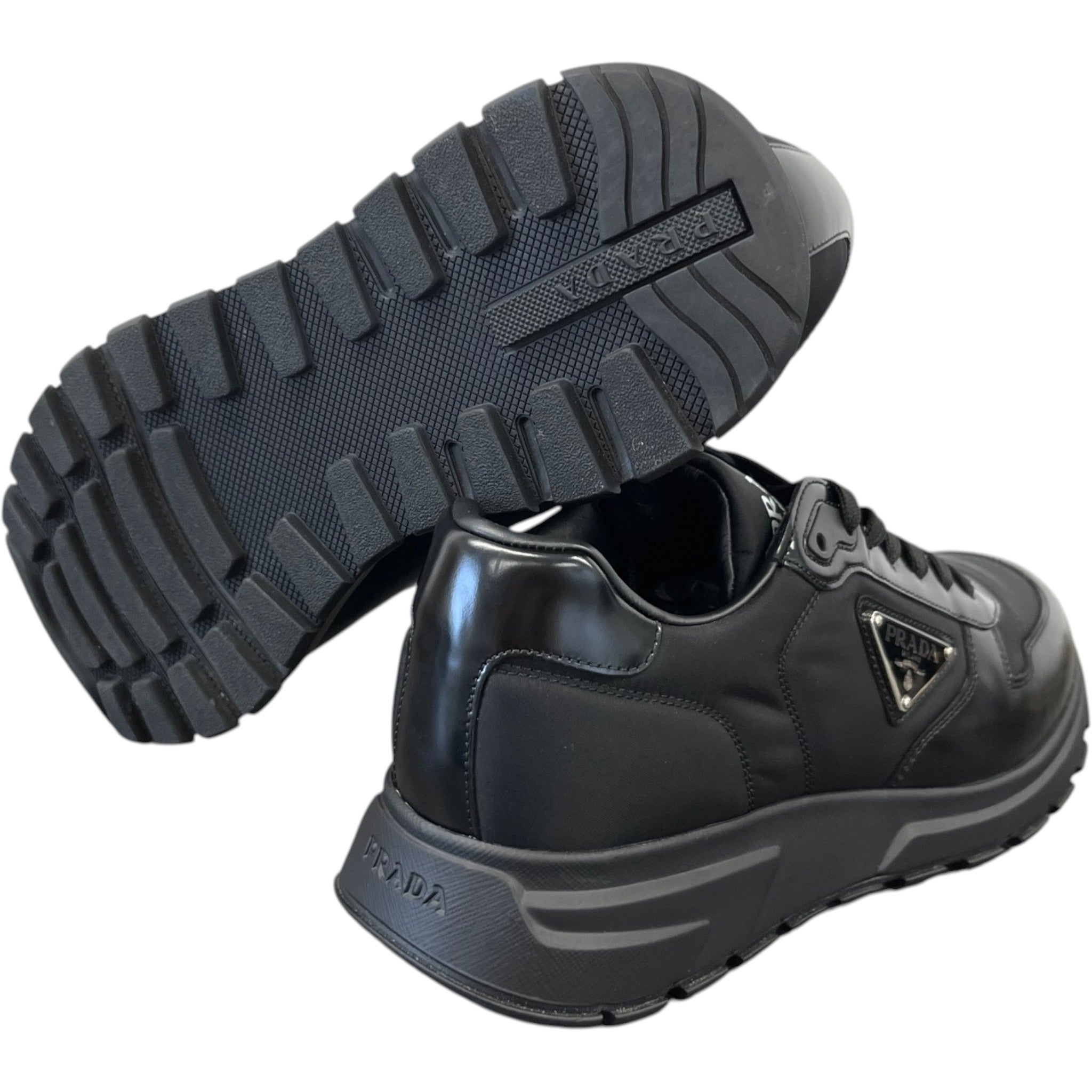 Men's Re-Nylon Low Trainers Black Size EU 41 / UK 7
